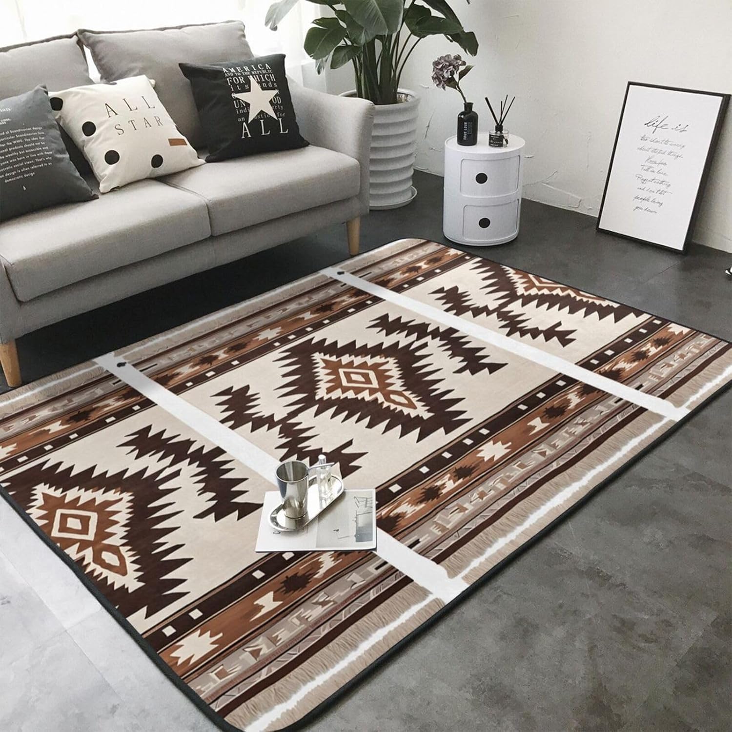 Flannel Non-Slip (Native) Rug Pad 80×50in Soft Washable Protective for Hardwood Floors Bedroom Bathroom Living Room