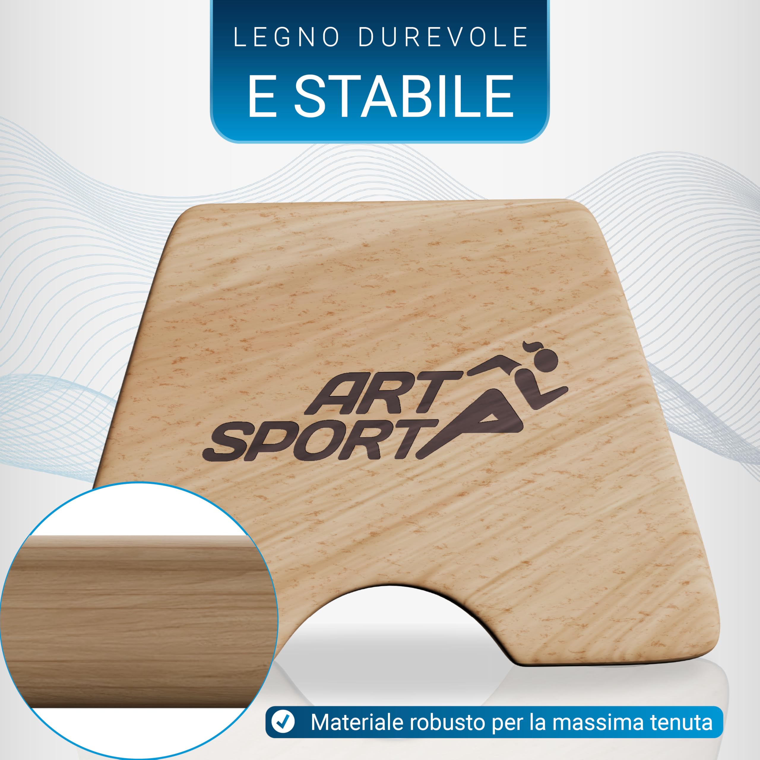 ArtSport Maniglie per flessioni in legno – Parallettes antiscivolo per calisthenics, allenamento a casa e all’aperto, attrezzi fitness palestra