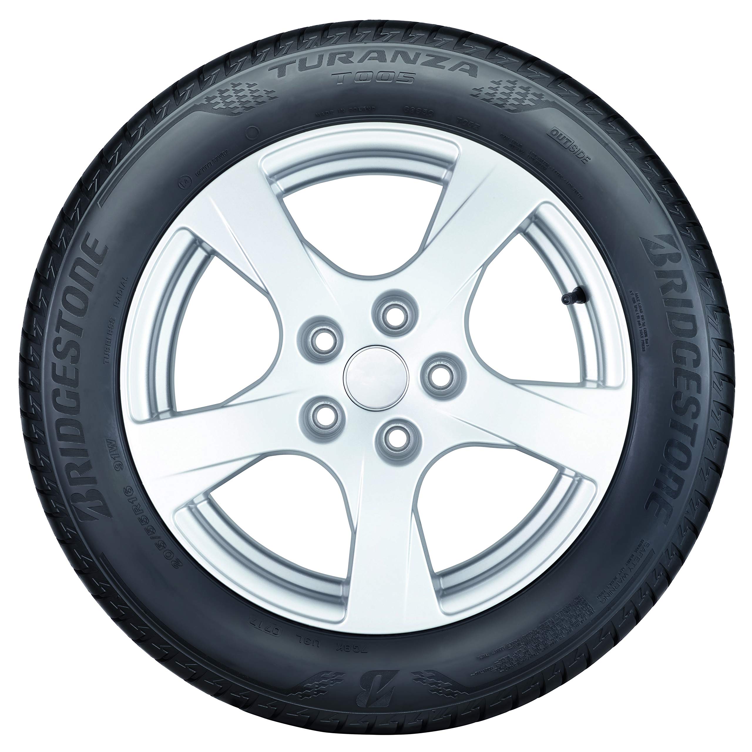 Bridgestone TURANZA T005-215/55 R17 94V - A/A/71 - pneumatico estivo (per auto e SUV/4X4)