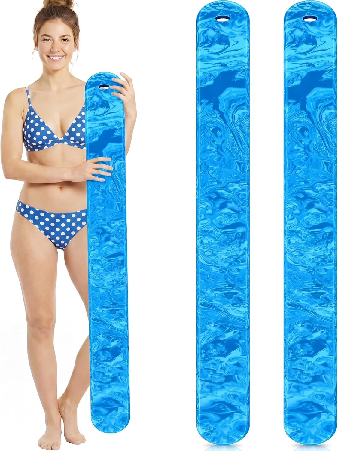 Foilswirl Large Foam Pool Noodles for Adults 45 Inches Pool Floats Noodles Jumbo Swimming Water Board Lounge Swirl for Travel Swimming Beaches Lake Party Decor
