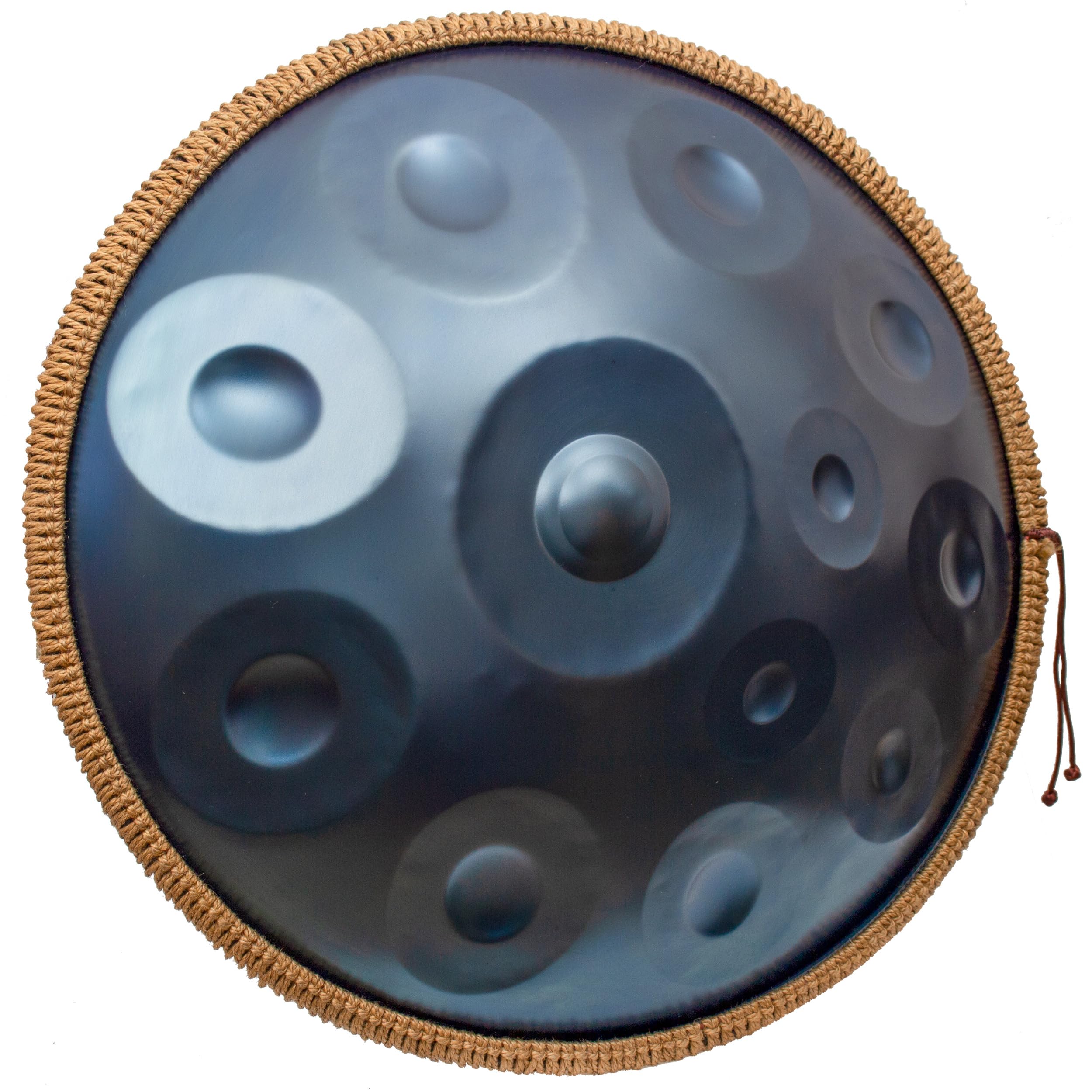 Handpan, Steel Drum, Hand Pan, Tamburo in Acciaio, Blu Notte | 440HZ 14 Note D Minore 22 Pollici 56cm Handpan Drum per Meditazione e Yoga, Tamburo a Mano con Borsa e Supporto