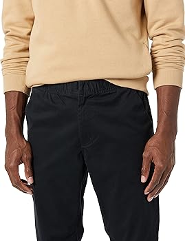 Amazon.com: Amazon Aware Men's Elasticated Waist Chino Pant