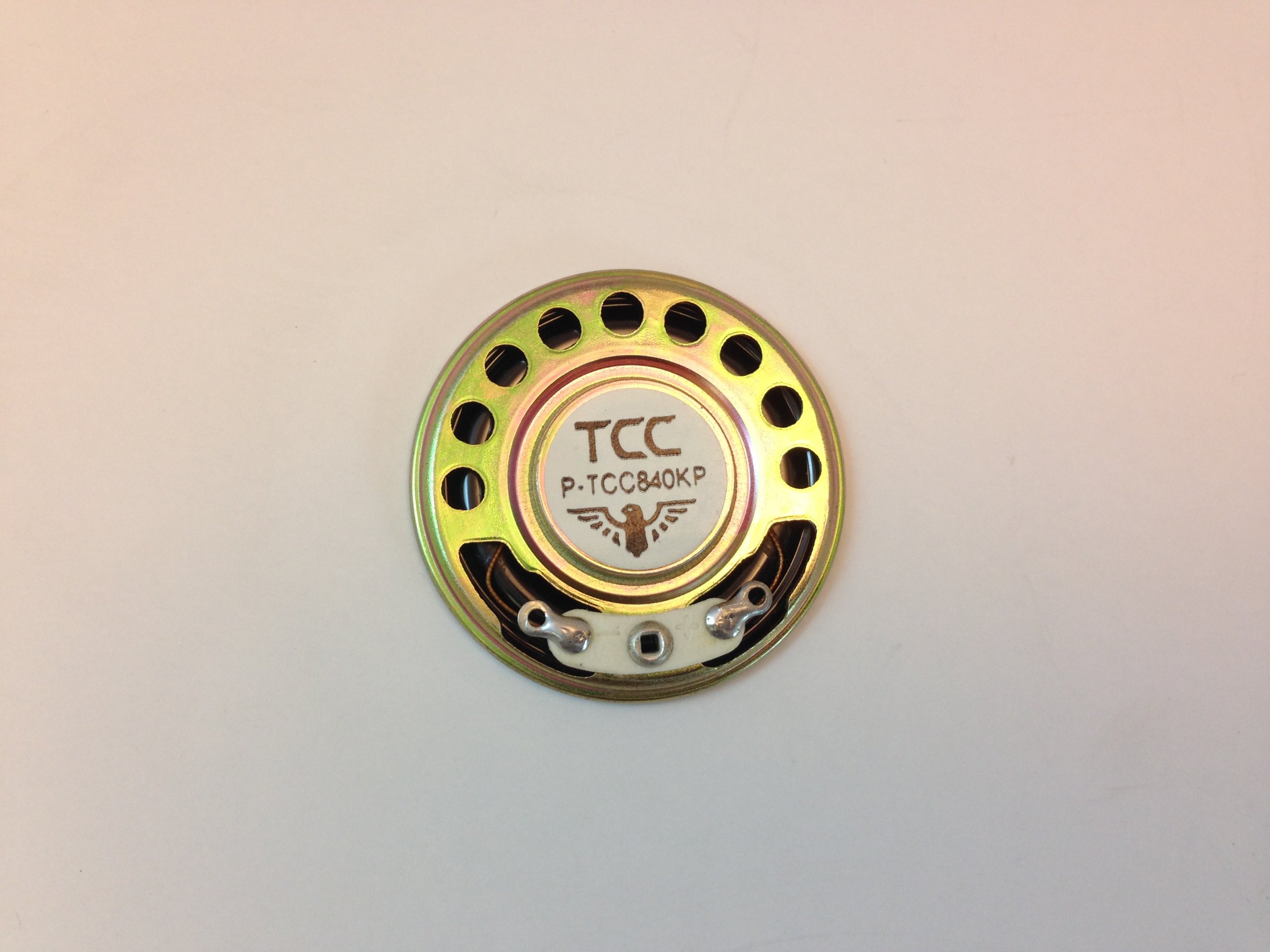 TCC 40mm Speaker Ultra Slim Round 0.25 WATTS @ 8 OHMS