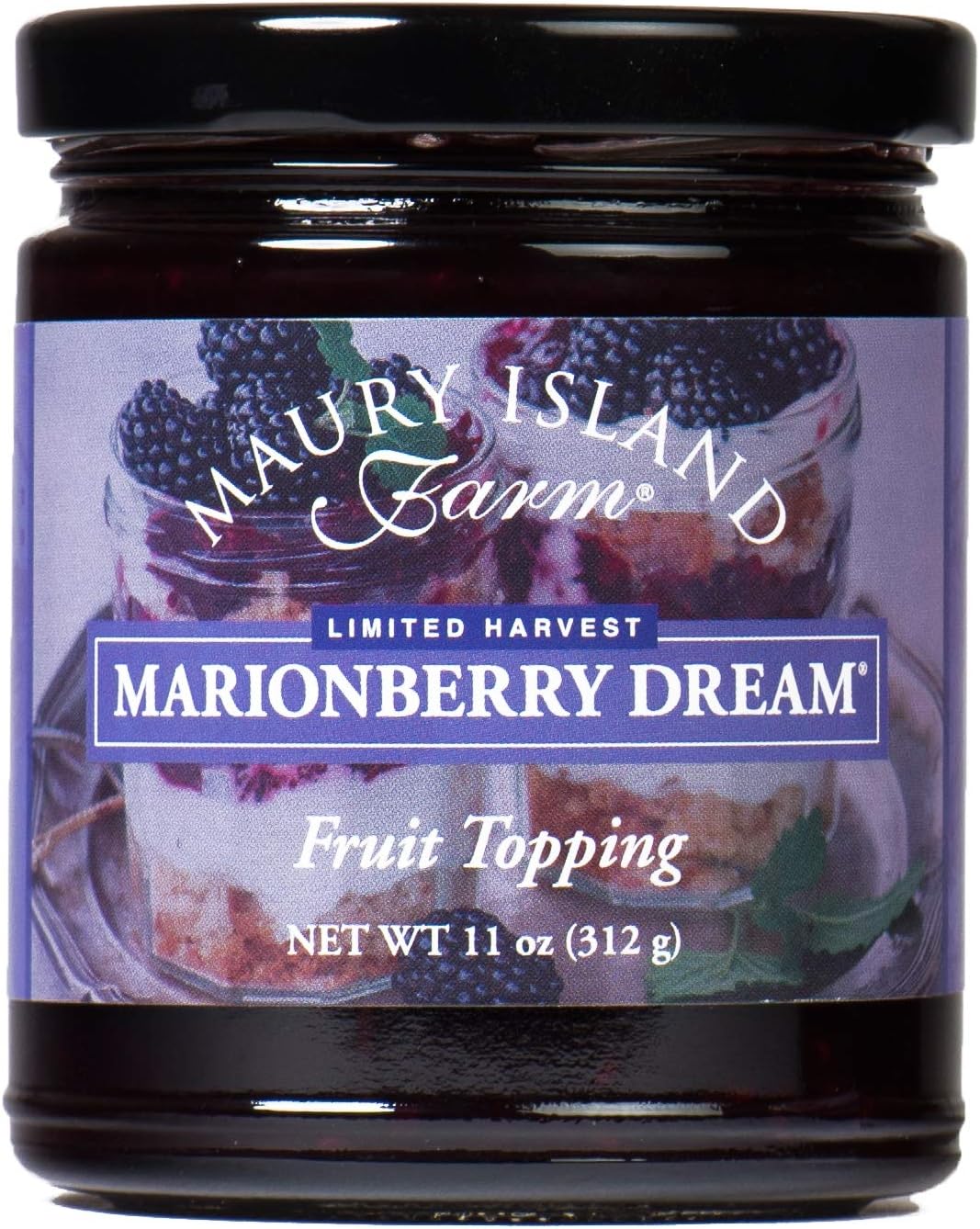 Gourmet Marionberry Fruit Topping, 11 Ounce Fresh & All Natural By Maury Island Farms