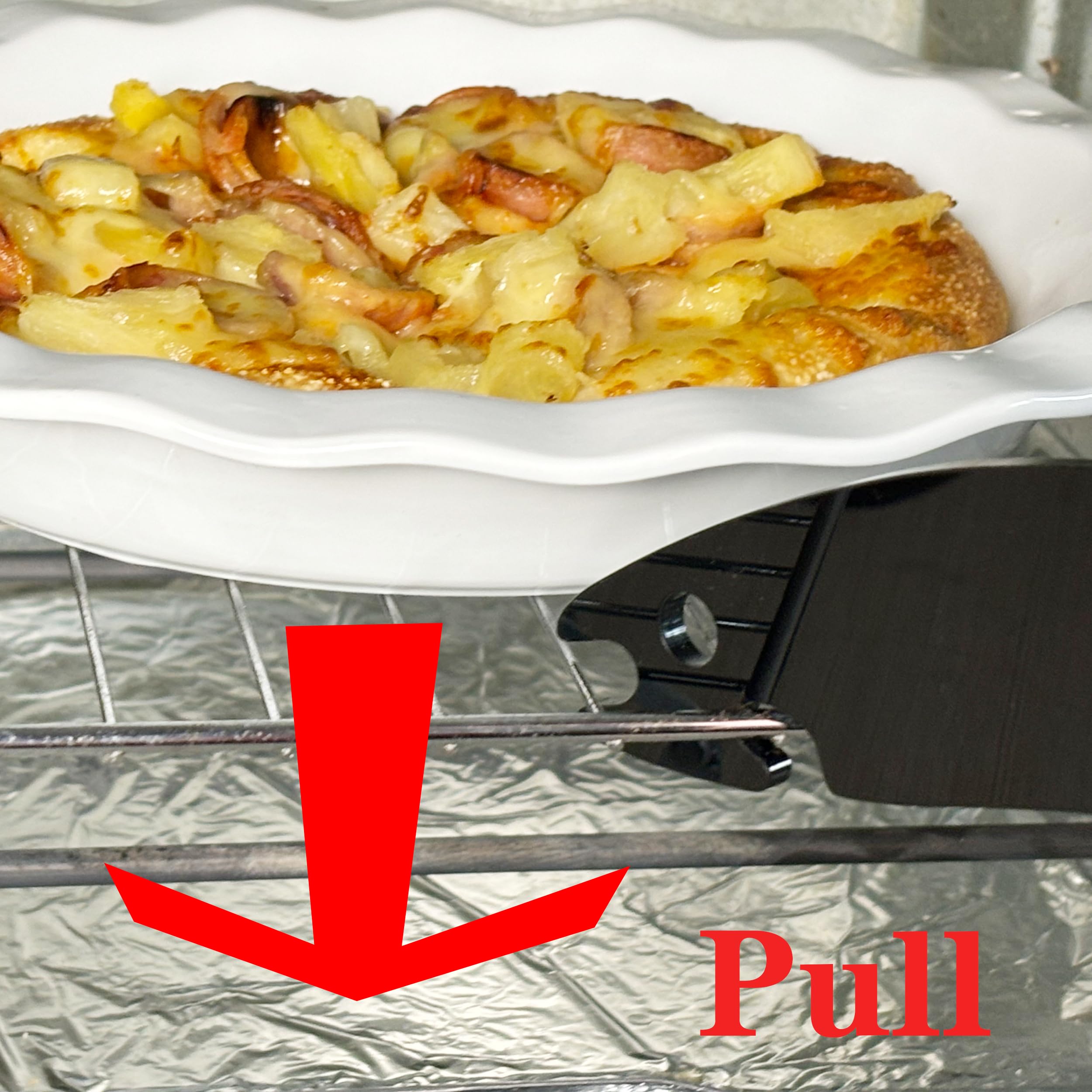 Herramienta de extracción y empuje para horno, acrílico resistente al calor, diseño de fácil agarre, accesorio de cocina 6