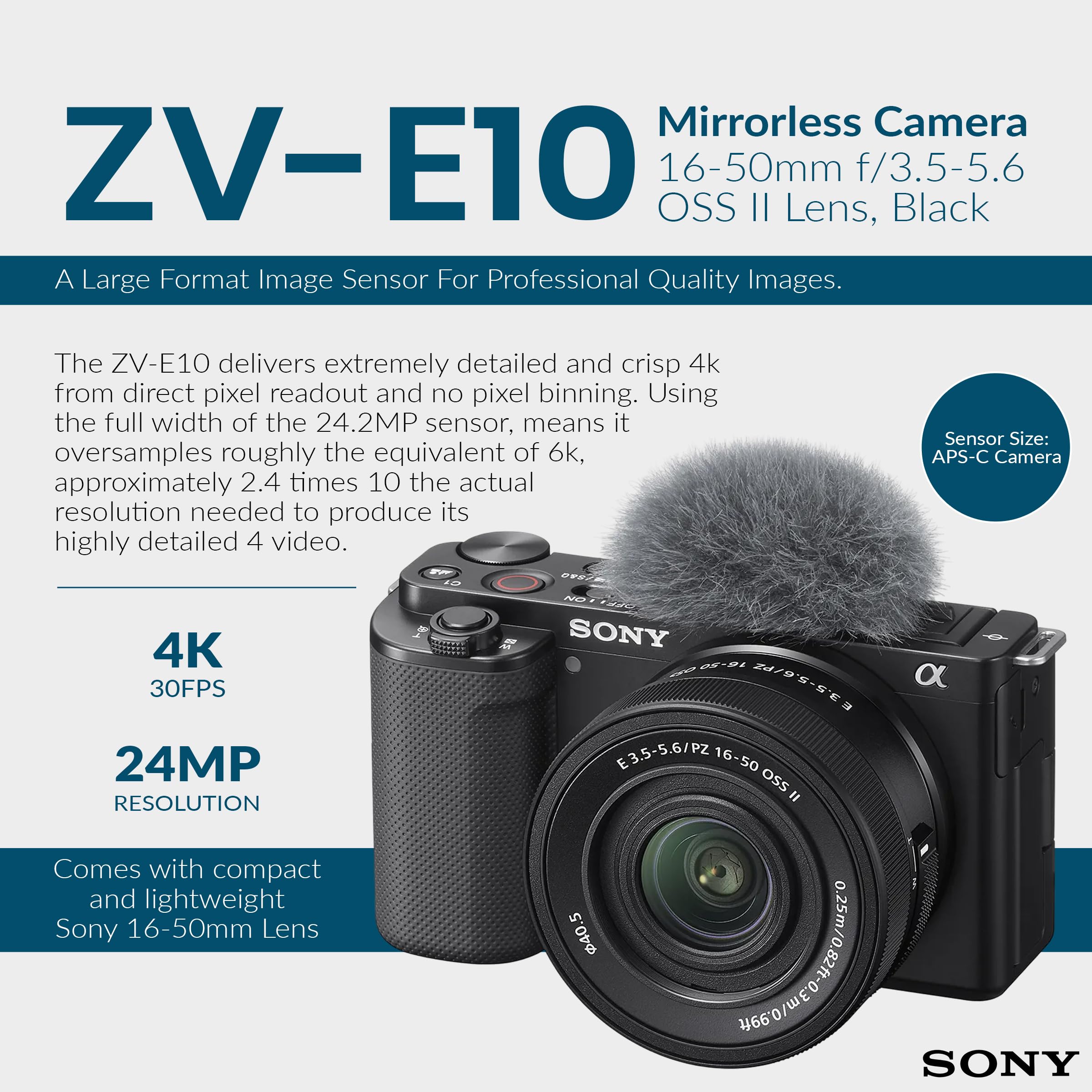 Amazon | ソニー ミラーレス交換レンズ Vlogカメラ ZV-E10 APS-C 16