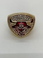 Vista 2 de Anillo de Campeonato de la NBA de 1993 de los Chicago Bulls Réplica Trofeo Caja Sombra con Tarjeta de MJ