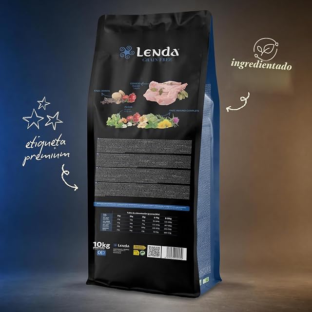 Foto 2 de 7 de Lenda Grain Free Light y Senior 2kg - Pienso Hipoalergenico para Perro Bajo en Grasa Sin Cereales