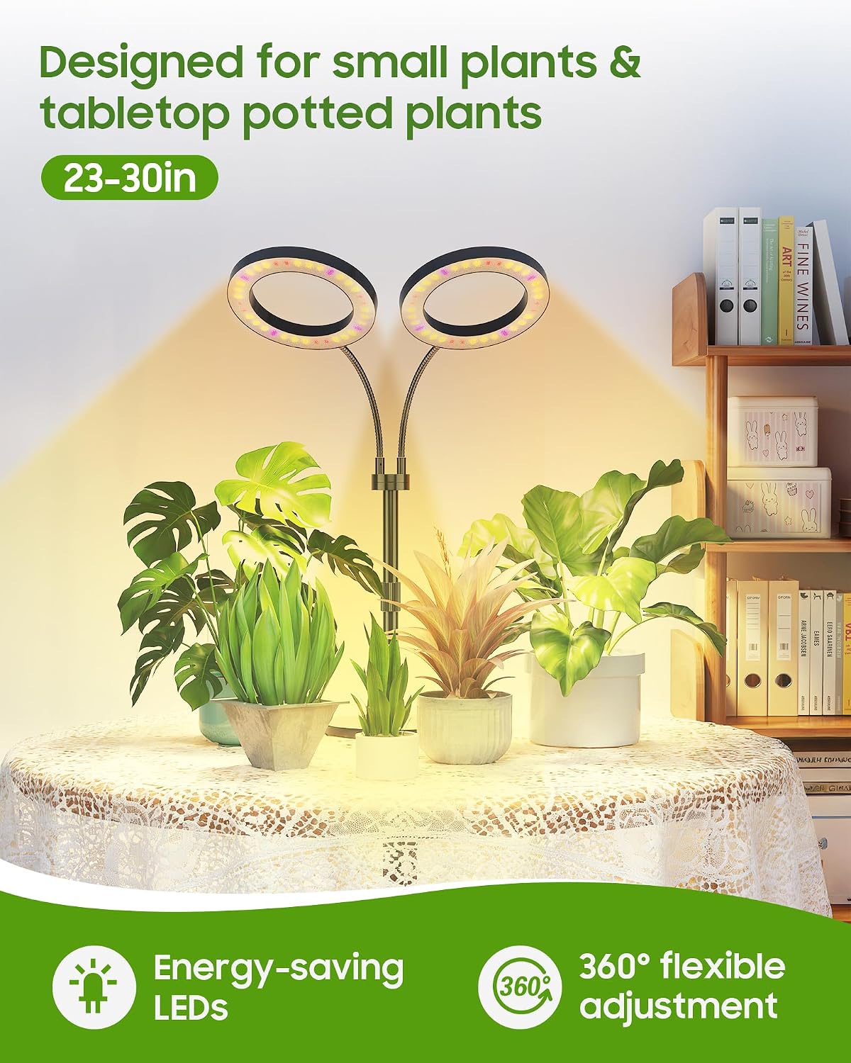 Best Indoor Plant Grow Lights - Full Spectrum LED with Timer & Adjustable Height Review