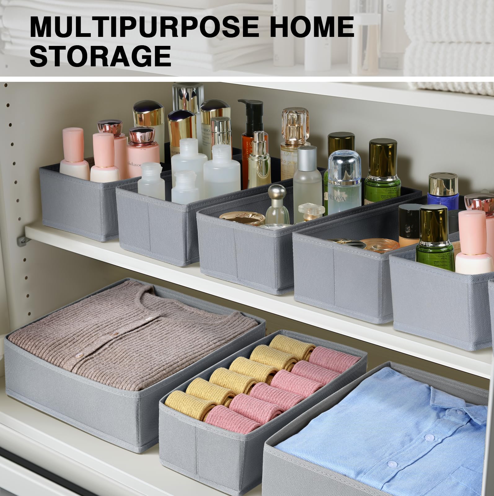 Homsorout 16 Pack Clothes Drawer Organisers - Image 3
