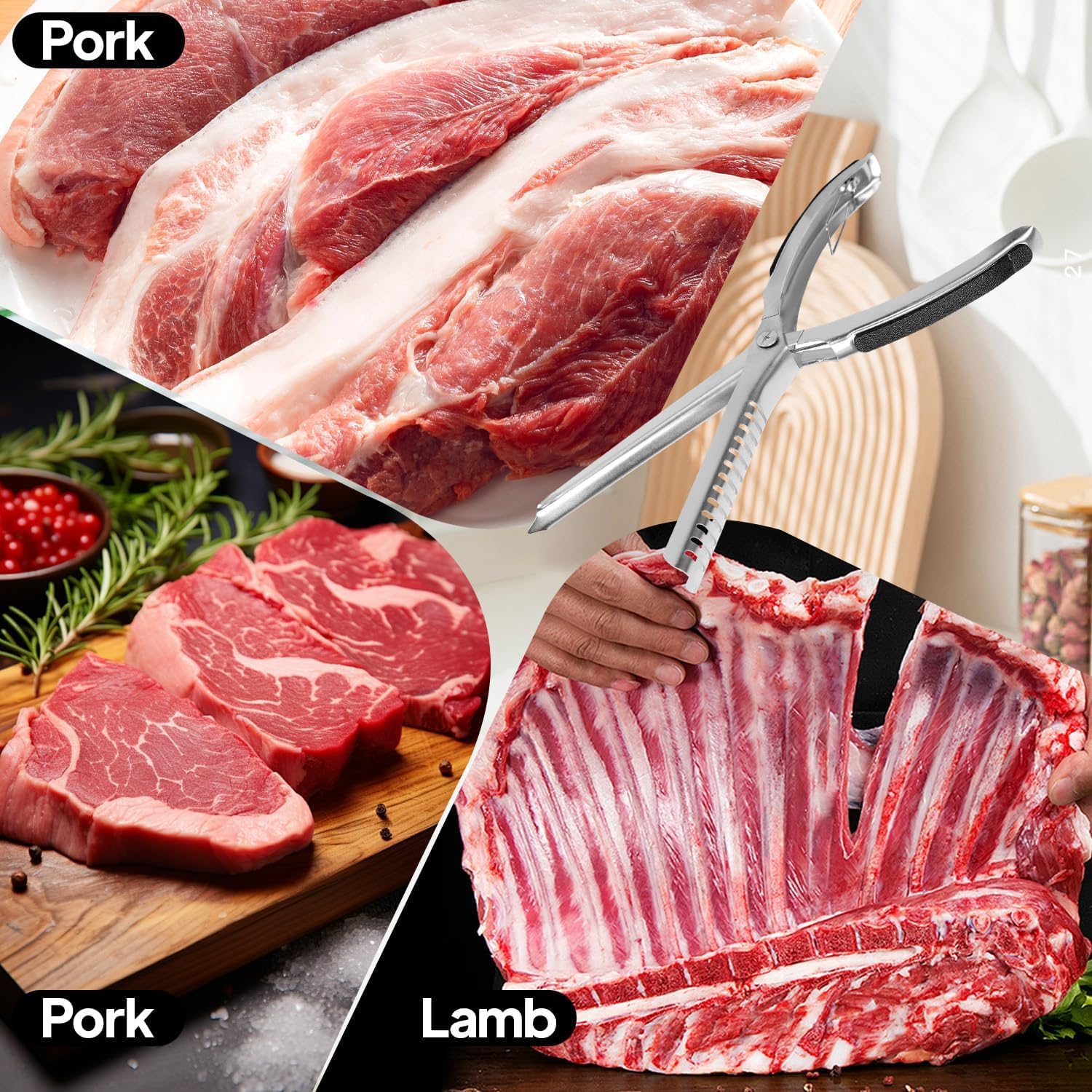 Herramientas Extracción de la Membrana, para Quitar Membranas de Costillas, para Principiantes Profesionales Uso en Cocina