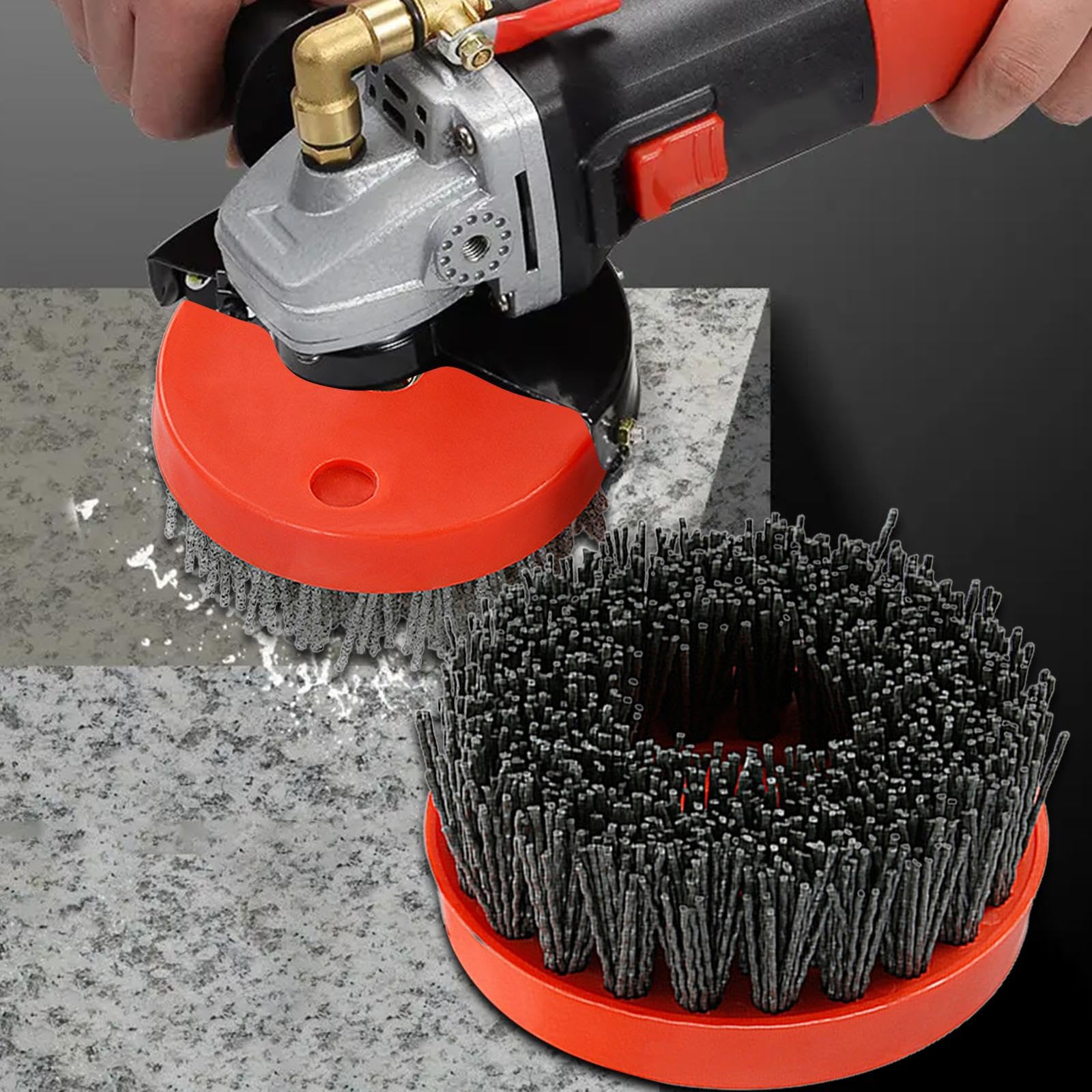 Spazzola abrasiva da 4 pollici, filettatura M14, accessorio rotondo per pezzi di ricambio in marmo granito professionale, Grana 120
