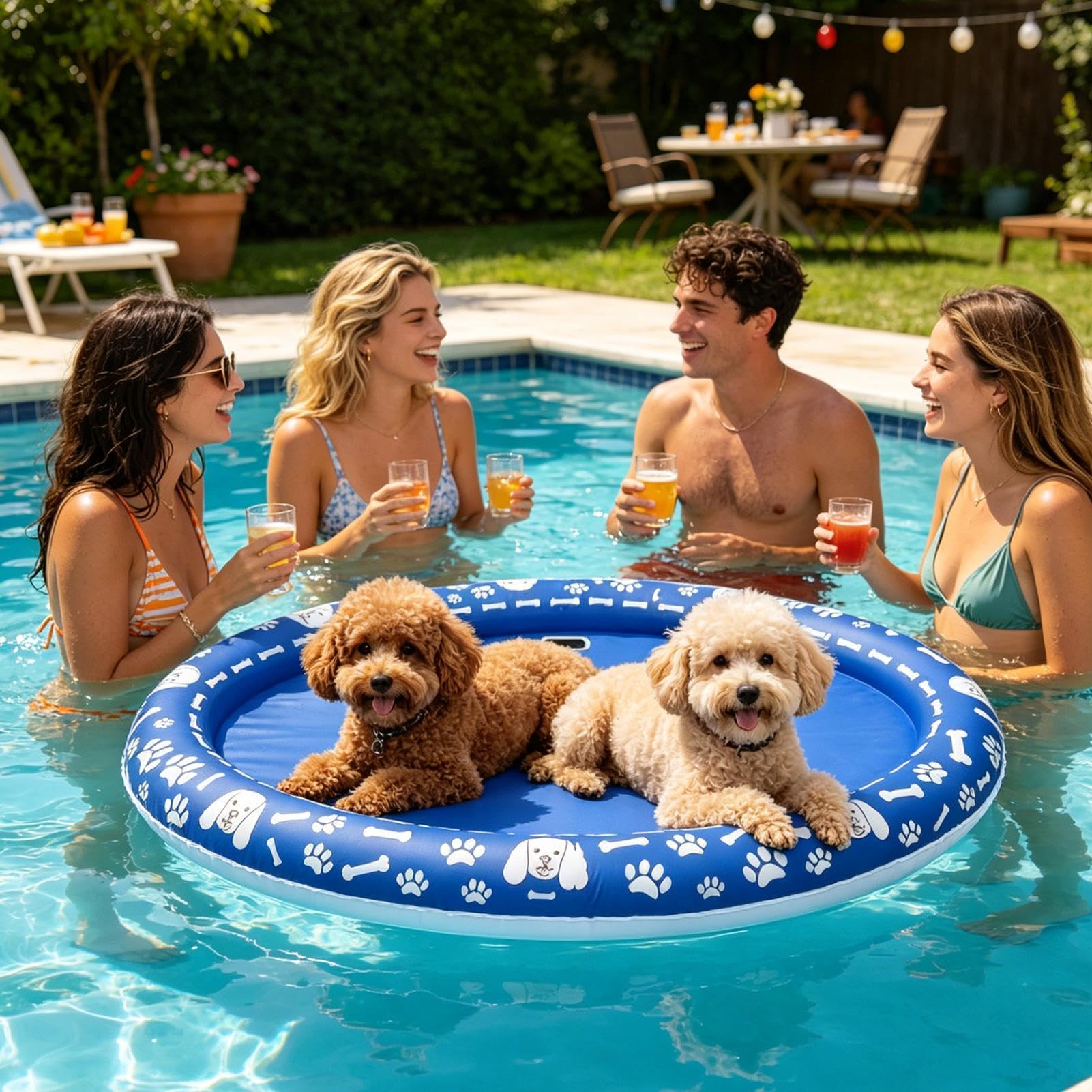 Galleggiante Gonfiabile Per Cani Da Piscina Giocattolo gonfiabile per | Galleggiante Animali Domestici Da Piscina Gatti E Cuccioli Nuoto Acqua Lago Stagno Fiume Spiaggia