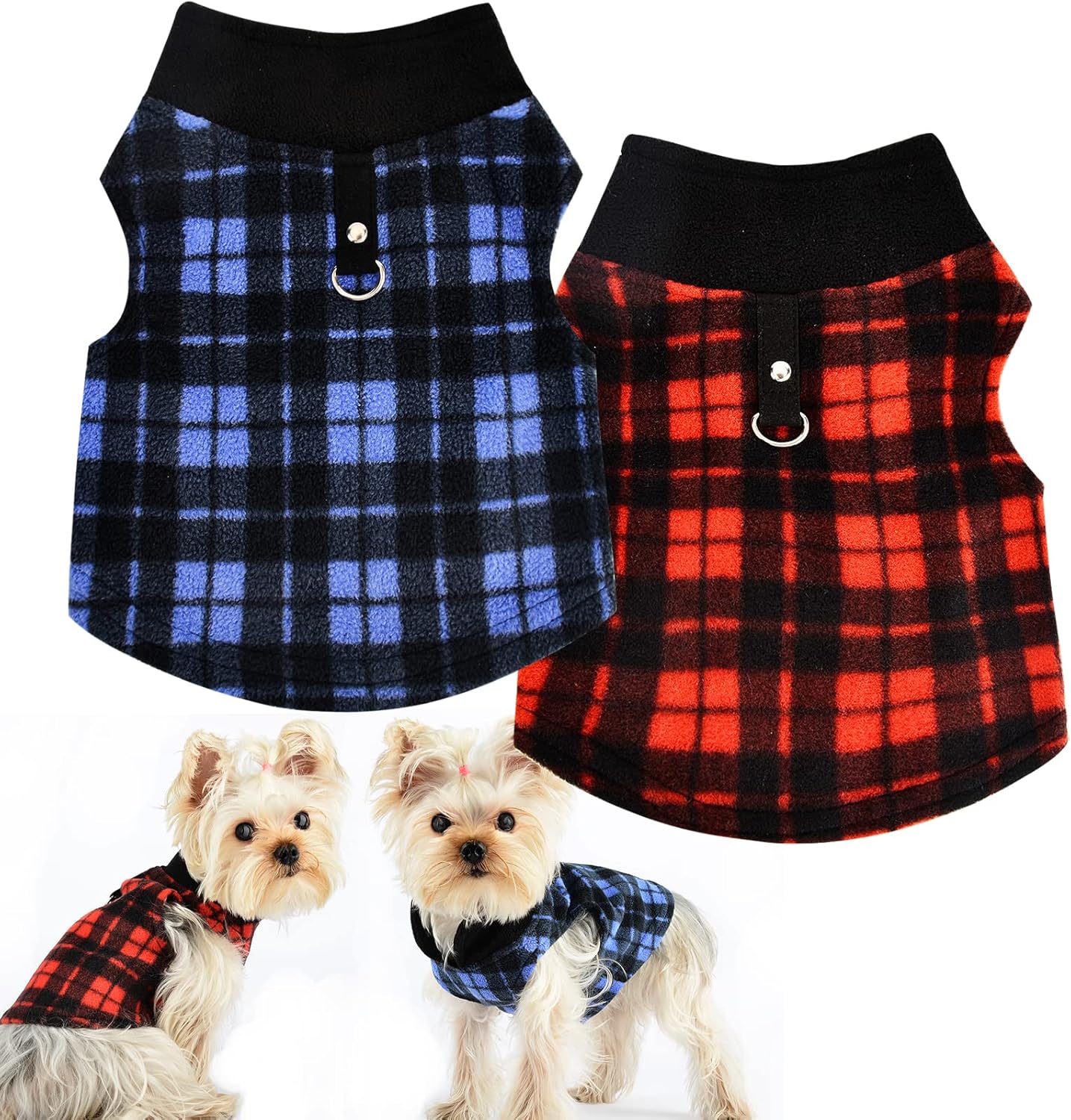 Chihuahua Dog Sweaters for Small Dogs, Fleece Puppy Clothes for Yorkie