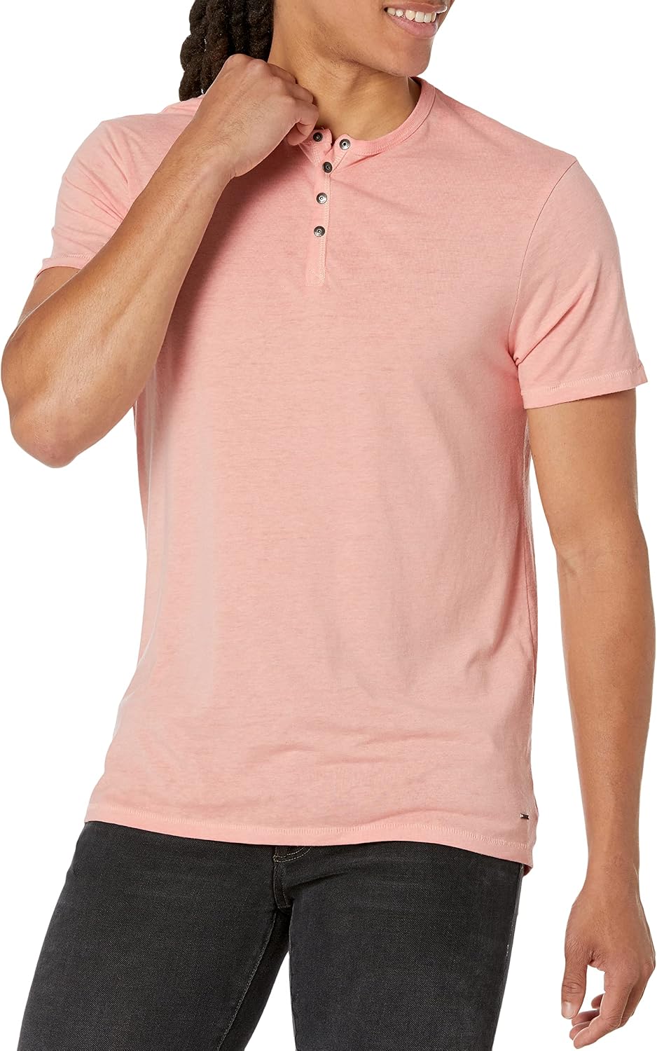 Buffalo David Bitton Men's Short Sleeve Kasum Henley