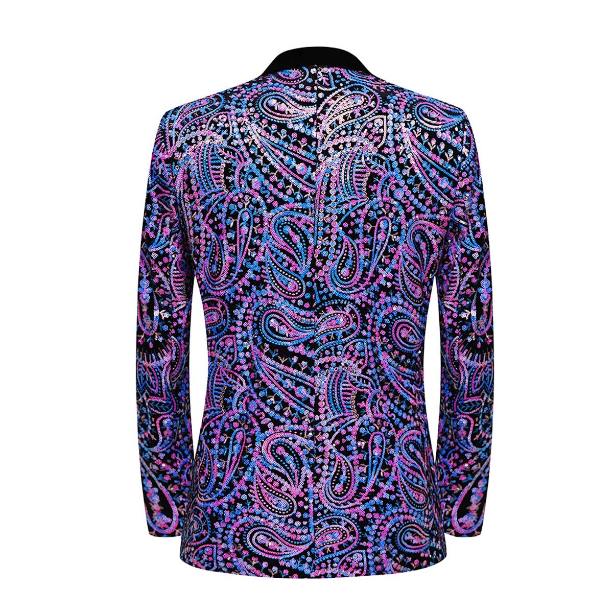 Veste de Costume à Paillettes Brillantes pour Hommes Veste de Costume à Fleurs Classique à la Mode, adaptée aux fêtes, Mariages, banquets, bals