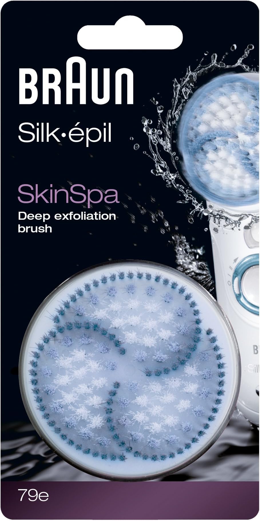 Silk-épil SkinSpa 79 spa exfoliating replacement brush.