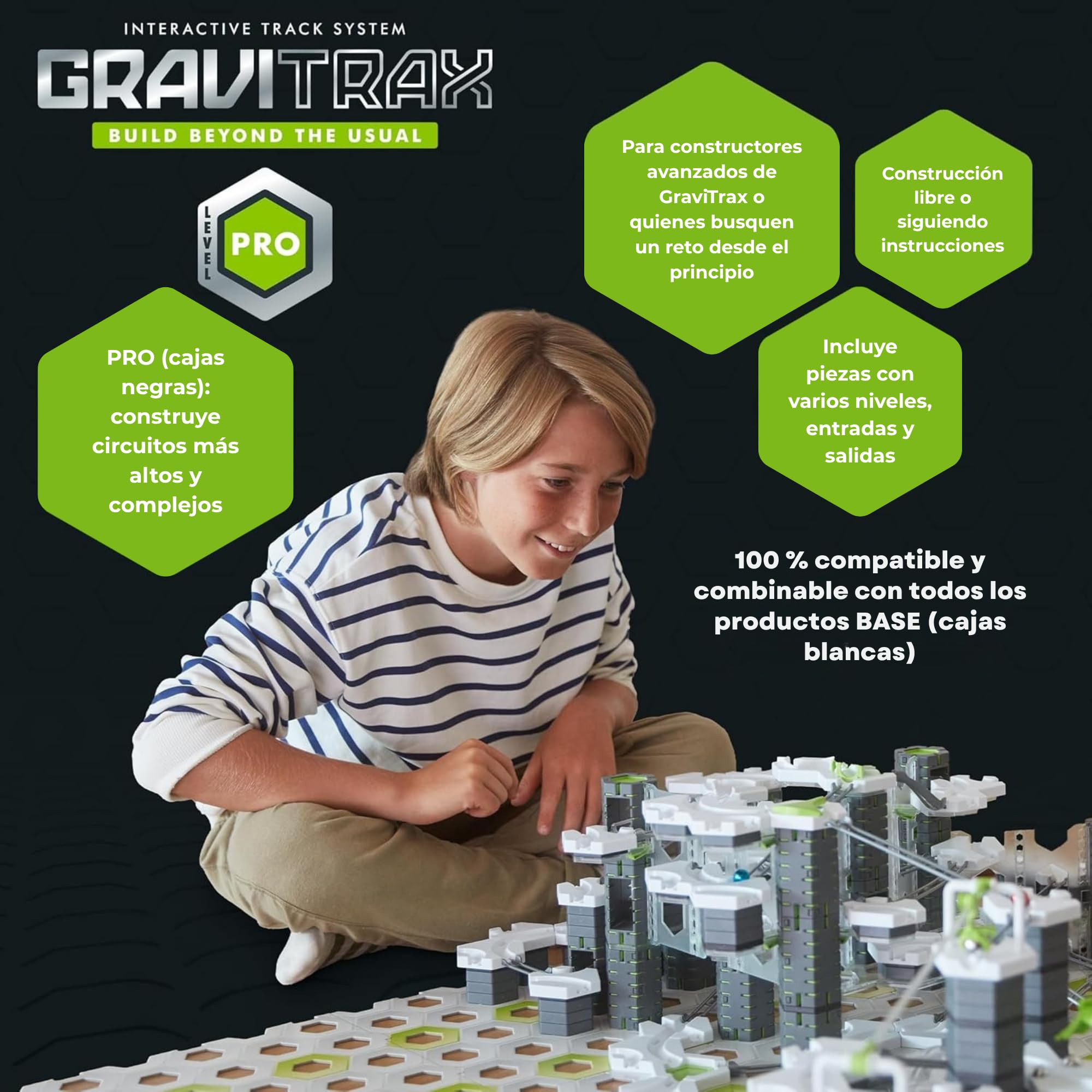 Ravensburger - GraviTrax Pro Vertical, Expansión para Pista de Canicas, Juego Innovador y Educativo STEM, para Niños de 8+ Años y Adultos, Compatible con GraviTrax Starter Set