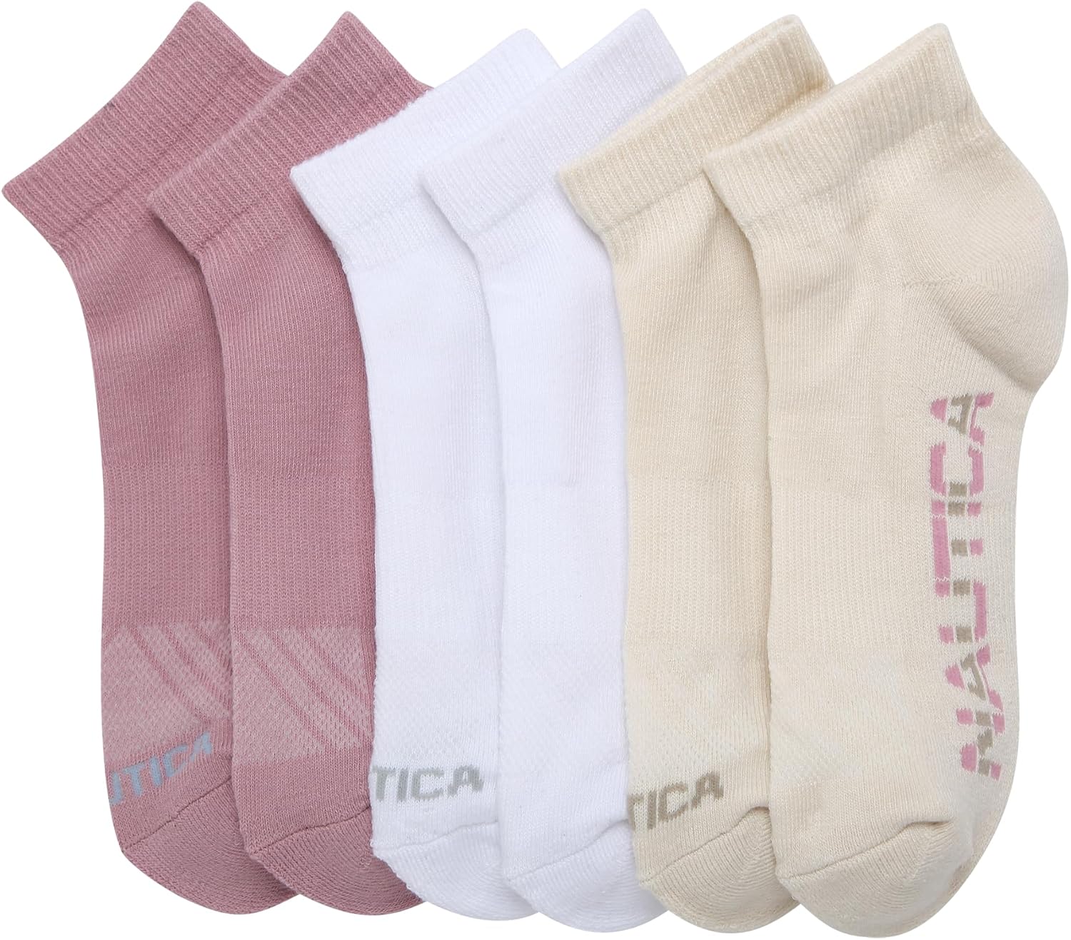 Nautica Womens Quarter Socks - 6 Pack Breathable Cushioned Athletic Performance Ankle Socks for Women (Sizes: 4-10) - Image 4