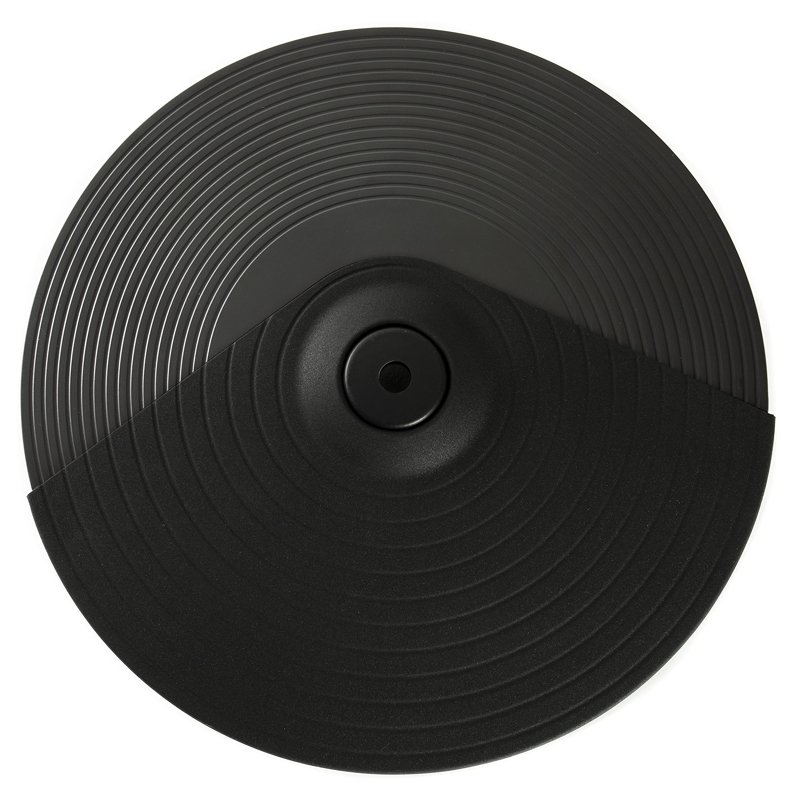 Fame FCP12HHS HiHat Cymbal Pad 12, Professionelles Stereo E-Drum Becken Pad, Gummispielfläche, 2 Zonen, Realistische Ansprache, Perfekter Rebound, Kompatibel mit Fame DD-Modellen, Alesis