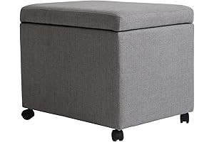 Christopher Knight Home Mateo Rolling Ottoman Adds Comfort and Organization to Space