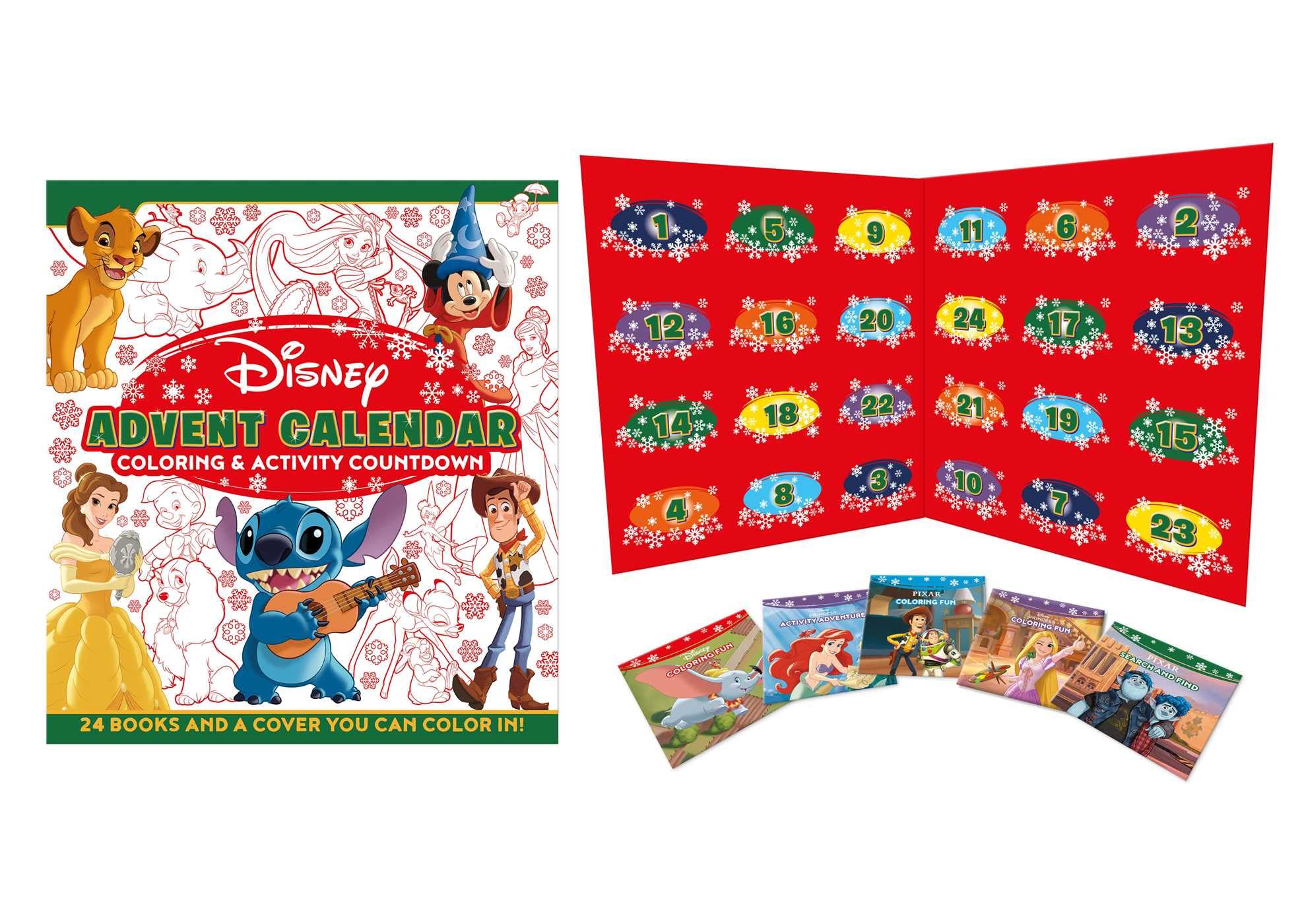 Disney Advent Calendar Coloring & Activity Countdown: Open a Coloring or Activity Book Every Day Leading Up to Christmas