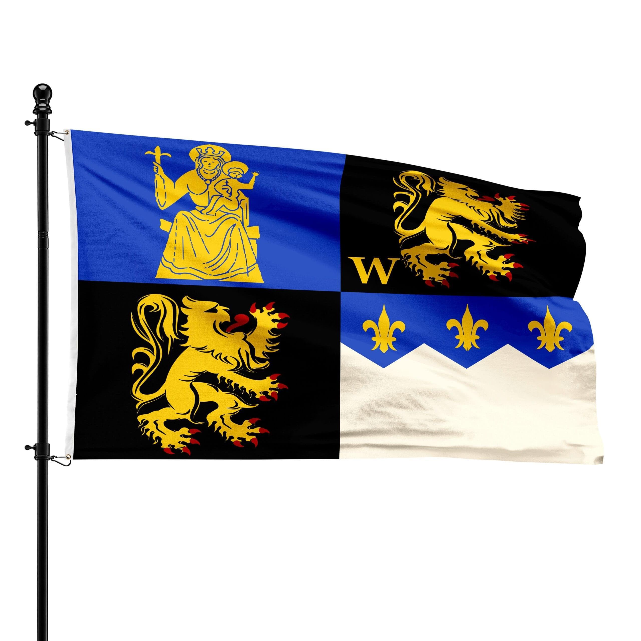 Drapeau de la Municipalité de Herent 90 x 150 cm pavillon extérieur tissu polyester mât
