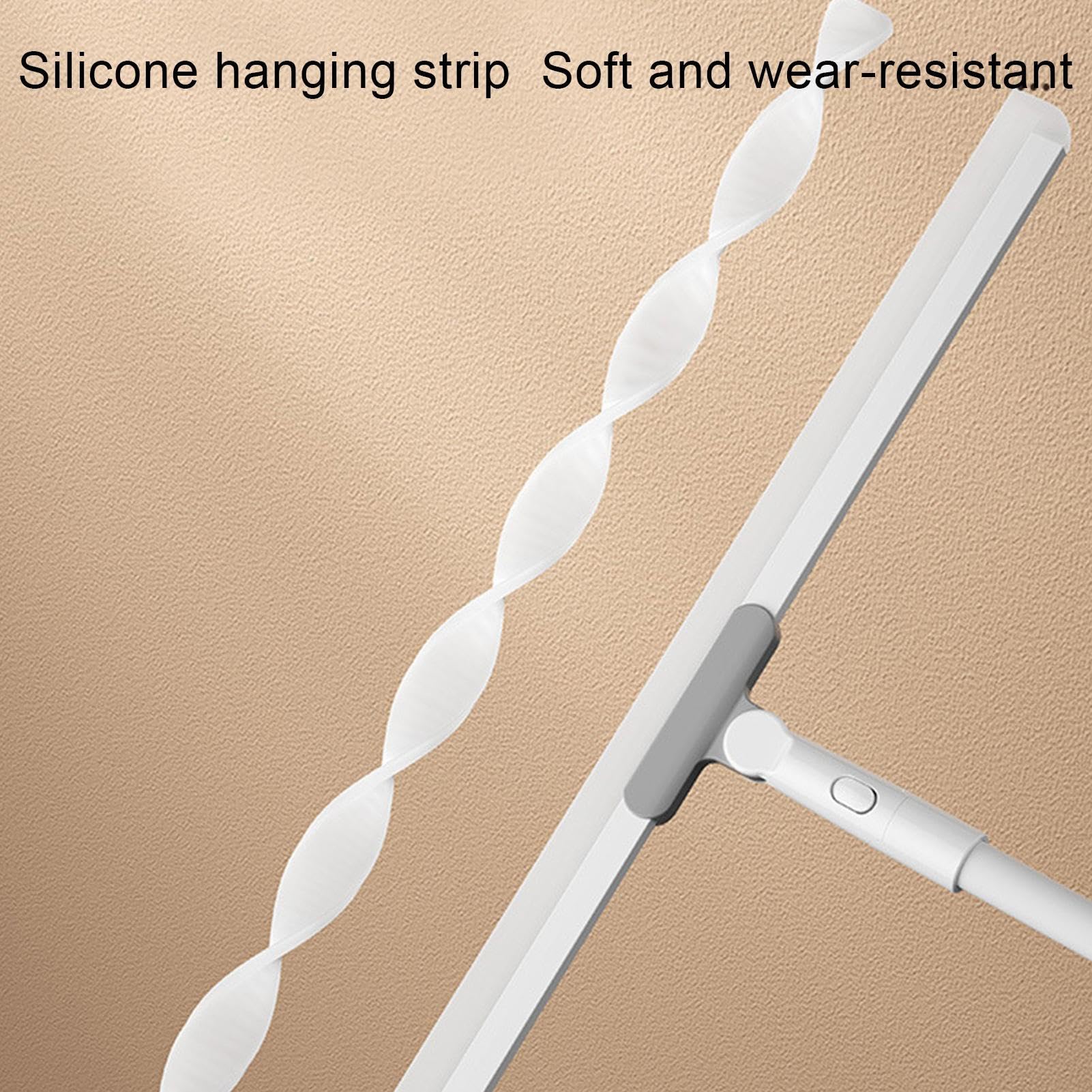 Fregona escurridora,Professional Silicone Squeegee for Floor Cleaning - Mango rotación 180 ° para el hogar para Lavar vidrios Ducha, Pisos, Ventanas, inodoros, cocinas