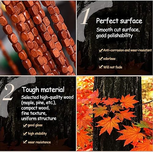 Miniatura 7 de Cortina de cuentas de bambú natural para puerta, 27 hebras, flecos con cuentas para puerta, cortinas hechas a mano, cortinas colgantes con cuentas,