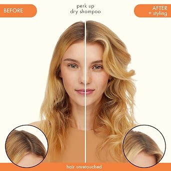 amika perk up talc-free dry shampoo | refreshes roots with a voluminous oomph between washes, no white residue, absorbs oil + reduces odor, for all hair types