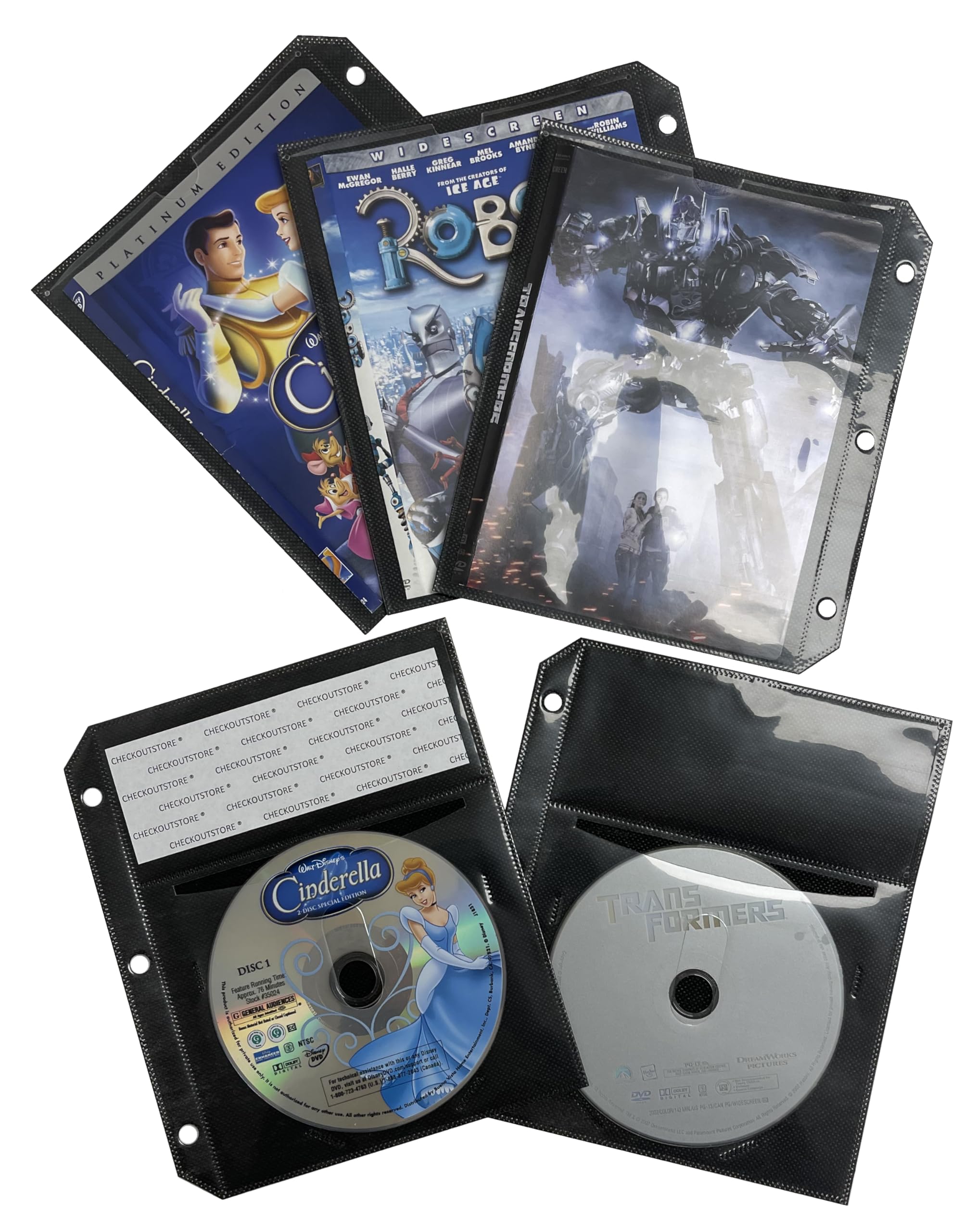 2 Discs Binder Black Sleeve