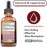 Vista 3 de SBR Nutrition D3+K2 y B12 Bundle Vitamina D3K2 (MK7) gotas líquidas, menta 1 oz Vitamina B-12 3000mcg gotas líquidas, 2 oz para adultos y niños