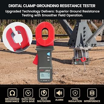 EITAI2000A-S Gen2 Clamp Ground Earth Resistance Meter Tester, 0.01Ω-500Ω, Manufacturer Direct Sales