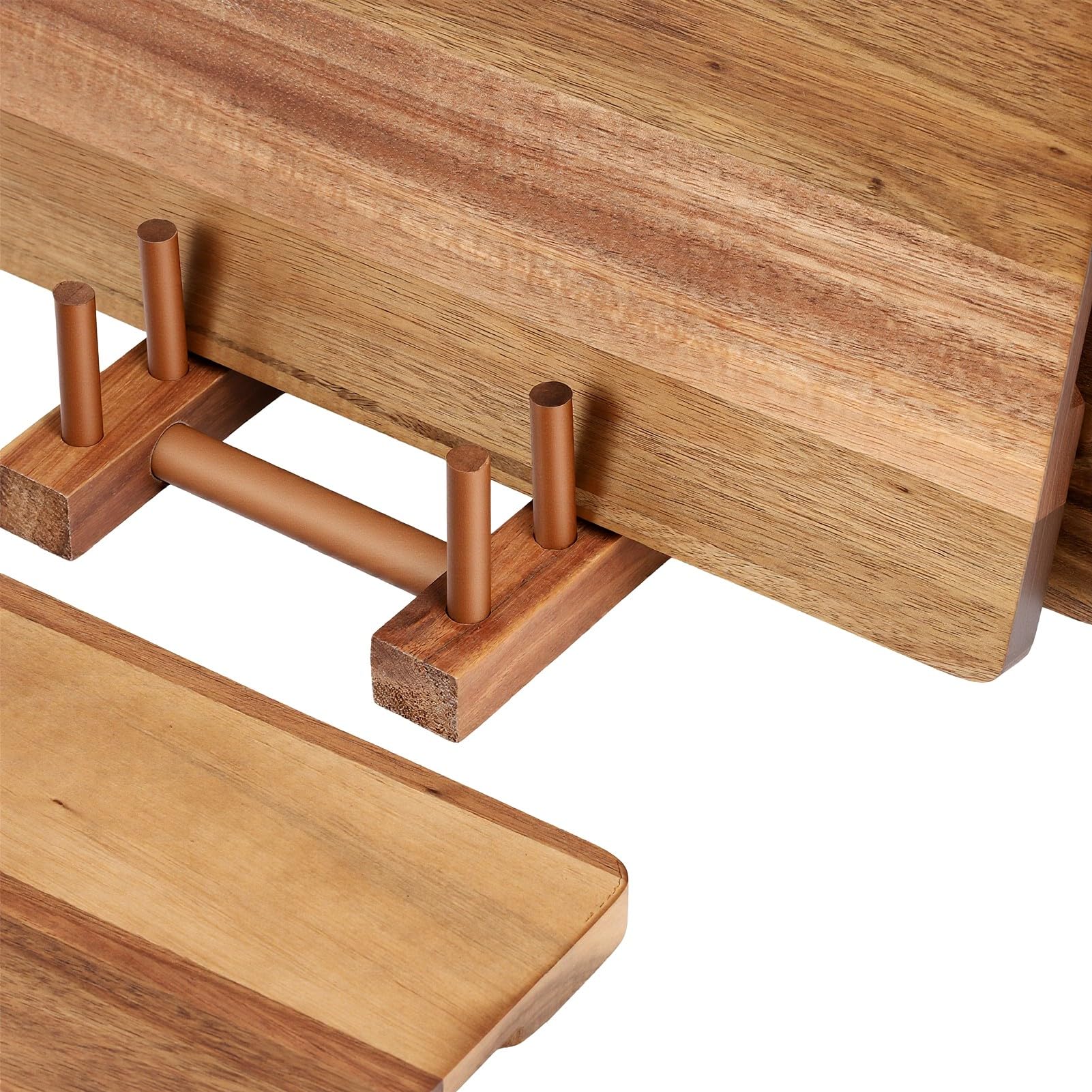 Juego de Tablas de Cortar de Madera con 3 Tamaños para Cocina,