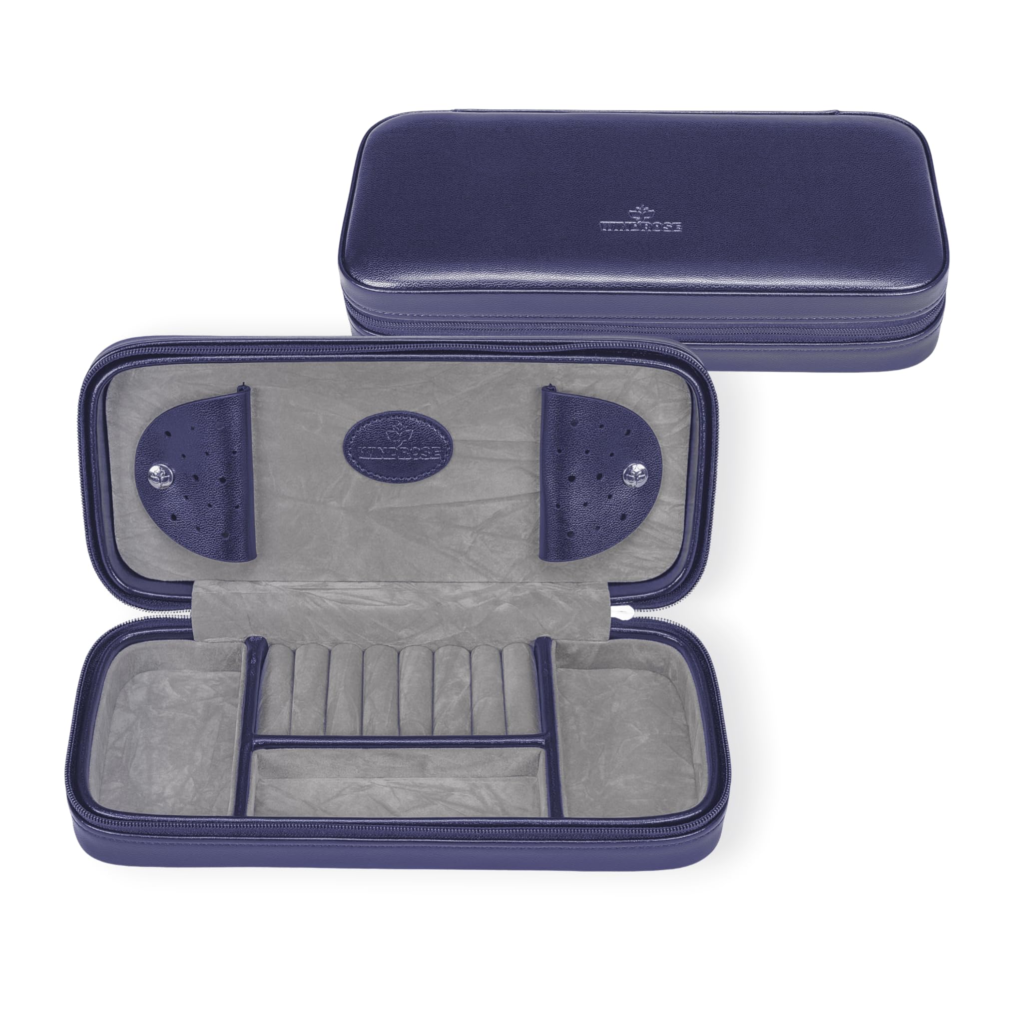 Windrose Charmbox für die Reise merino moda/dunkelblau