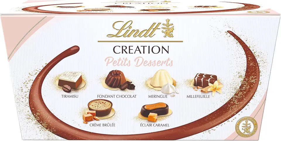 Lindt Creation Dessert, Assorted Chocolate Candy, Easter Chocolate Candy Gift Box, 18 Pieces