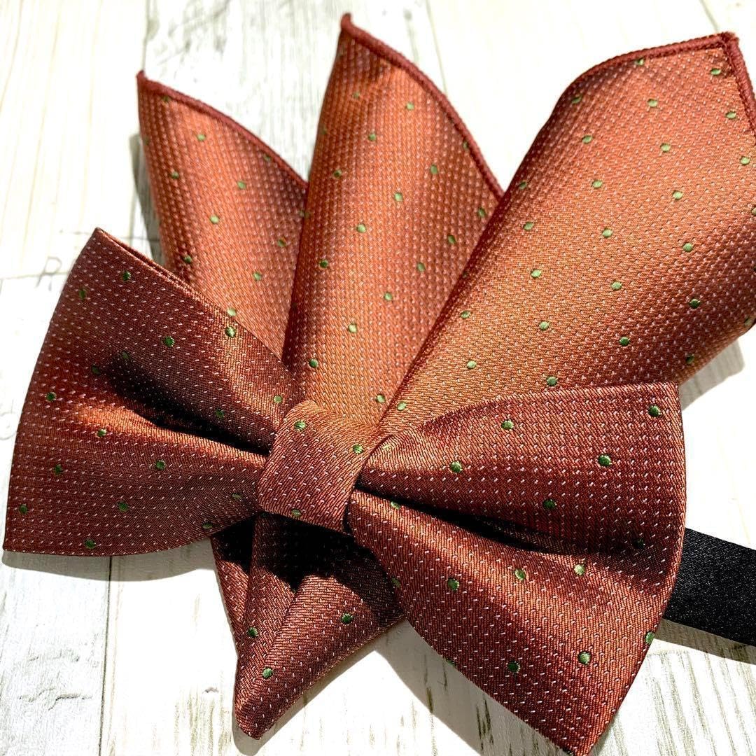 七五三や結婚式などに✳︎ハンドメイド✳︎蝶ネクタイ ブラウン