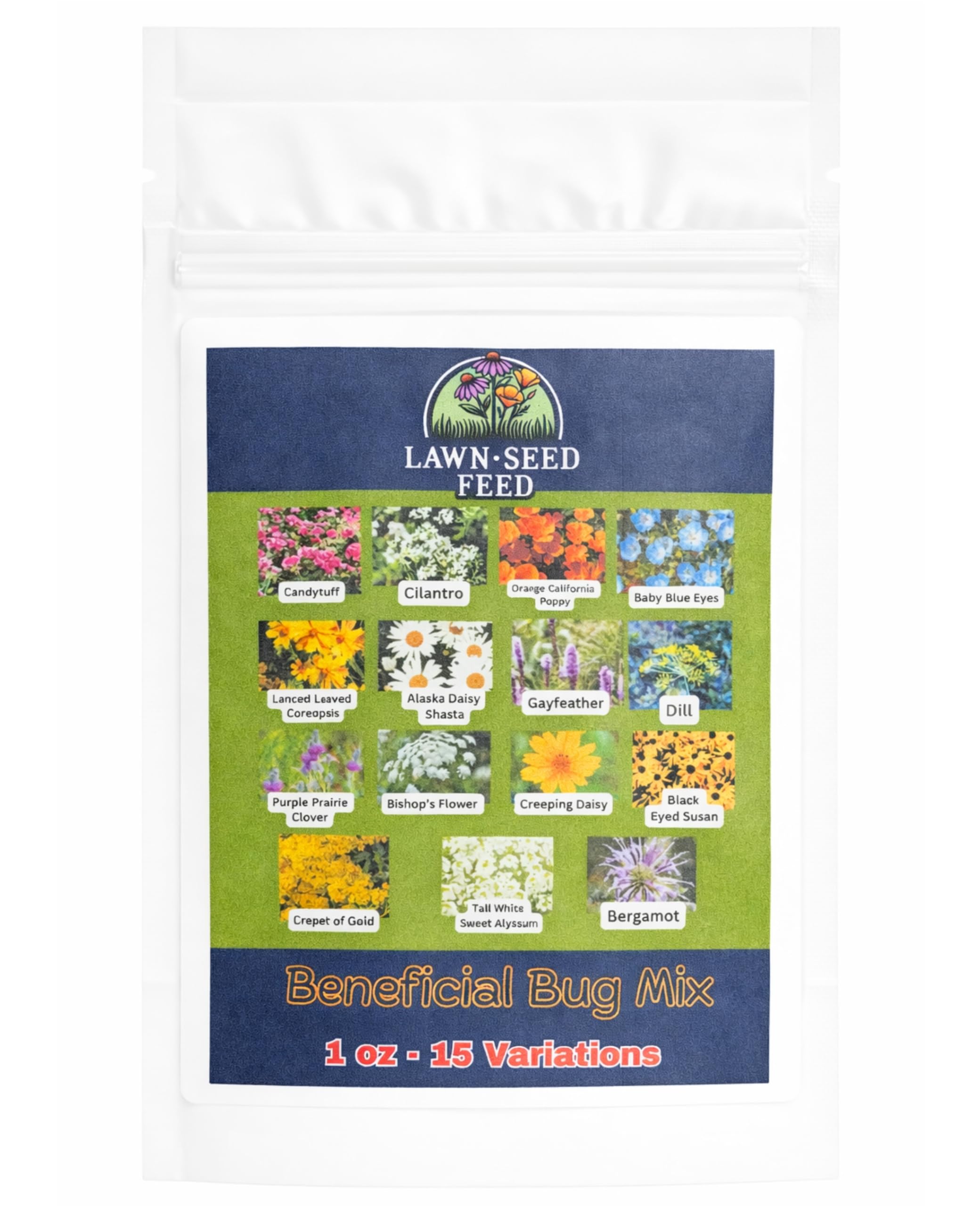 Partial Shade Wildflower Mixes (1oz, Beneficial Bug)