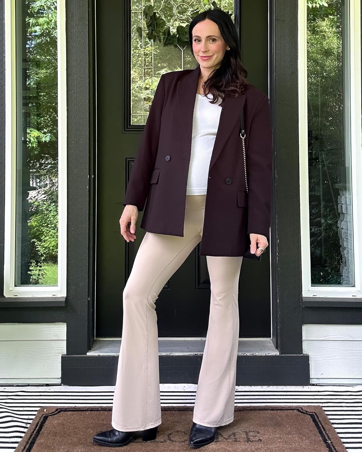 G4Free Lightweight Maternity Shirts Short Sleeve V Neck Pregnancy Workout Tops Side Ruched Stretchy Yoga Lounge Tees - Image 6