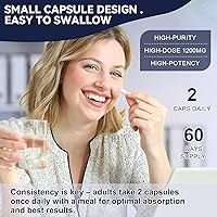 Vista 8 de Totaria TUDCA - Sales biliares de 1200 mg (ácido tauroursodesoxicólico), 120 cápsulas, suplementos hepáticos TUDCA puros ultra fuertes, limpieza