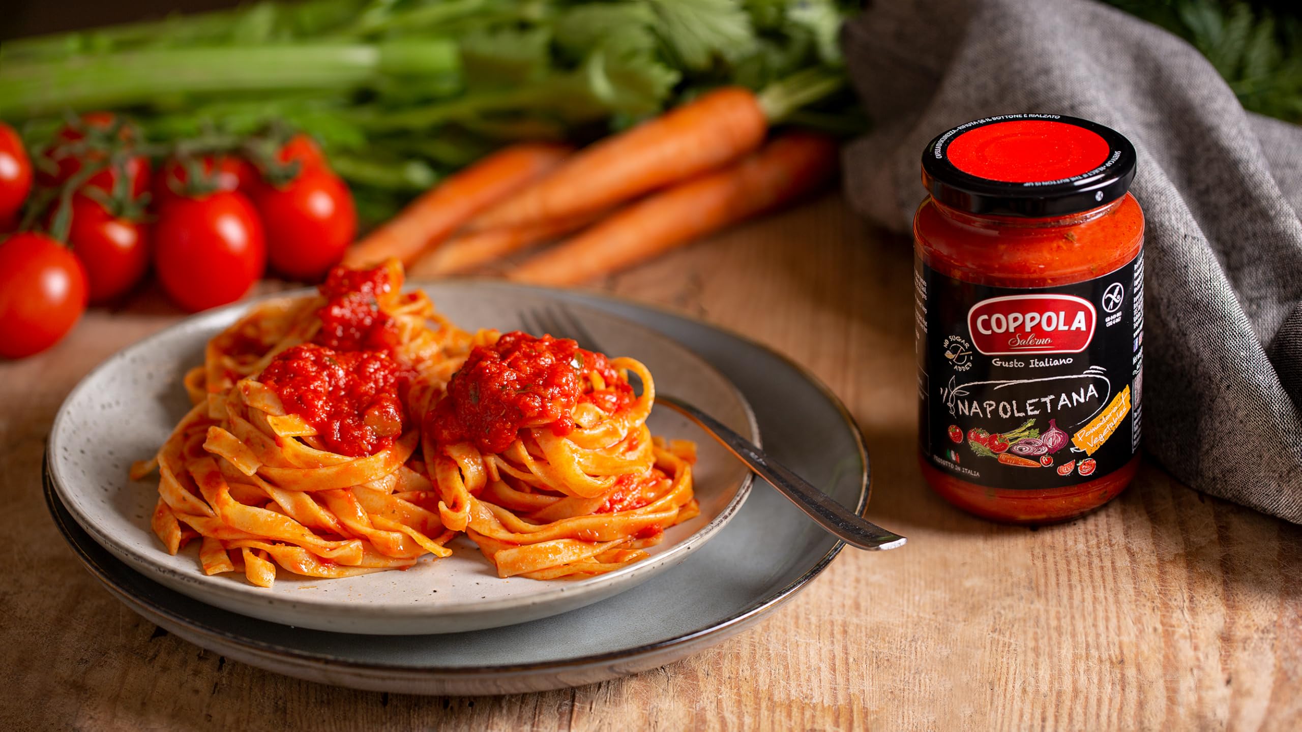 Sauce Napoletana Coppola - sans sucre ajouté 350g (Pack de 6)