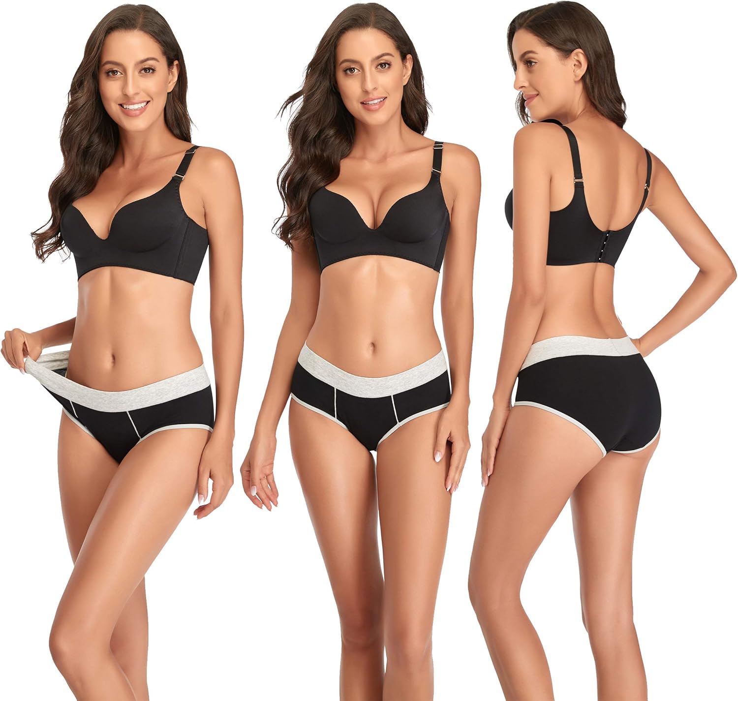 Hipster Panties for Women Cotton Womens Underwear Mid Rise Briefs Full Coverage Hip Hugger Underpants - Image 2