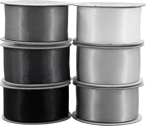 Miniatura 3 de Cinta de satén azul de tela sólida, cinta de satén de doble cara de 1 pulgada para envolver regalos, bodas, cumpleaños, decoración de baby shower,