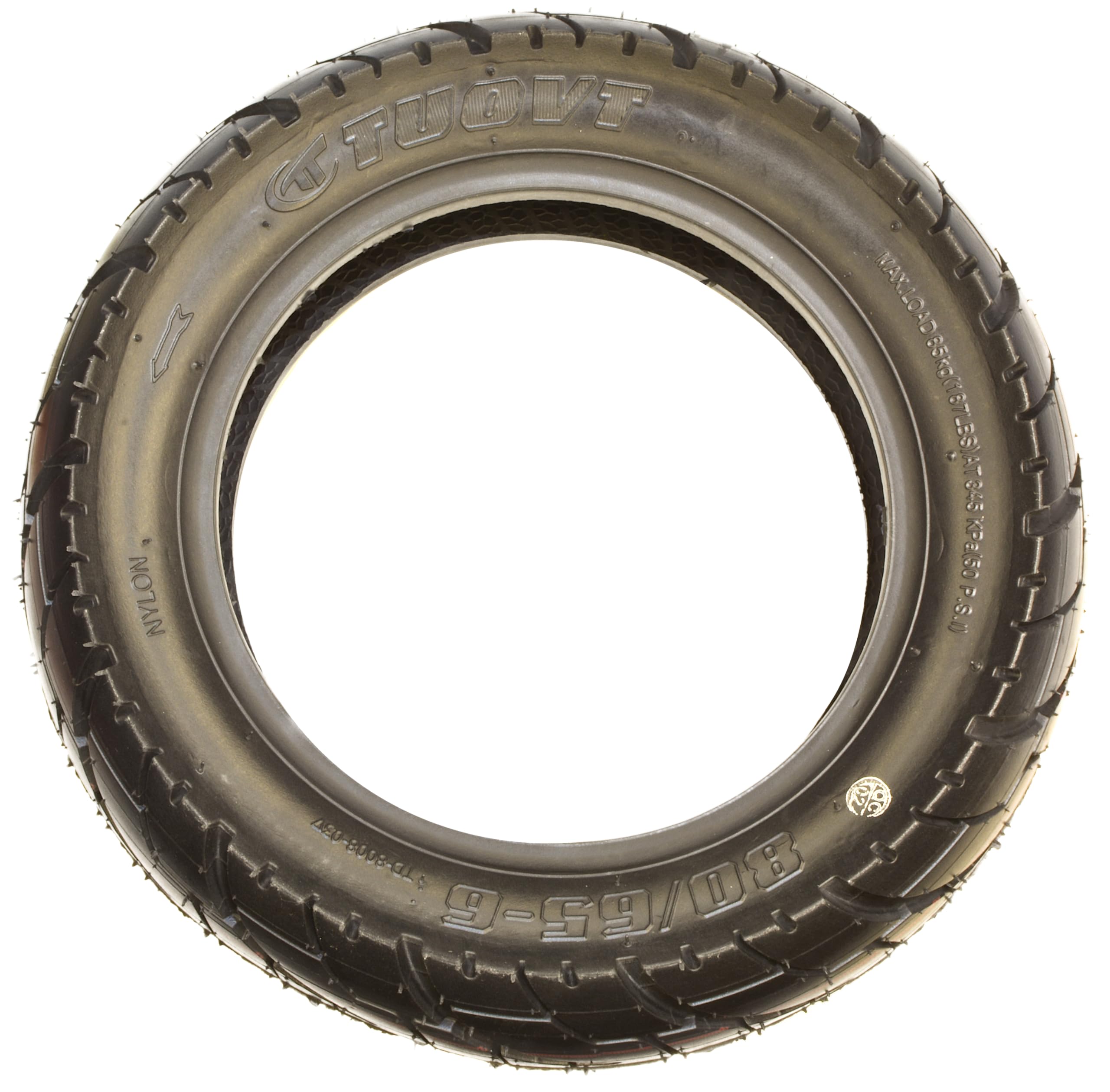 Pneumatico Tubeless 10x3-6 (80/65-6) 255X80-6 Compatibile SmartGyro Dualtron Monopattino Elettrico
