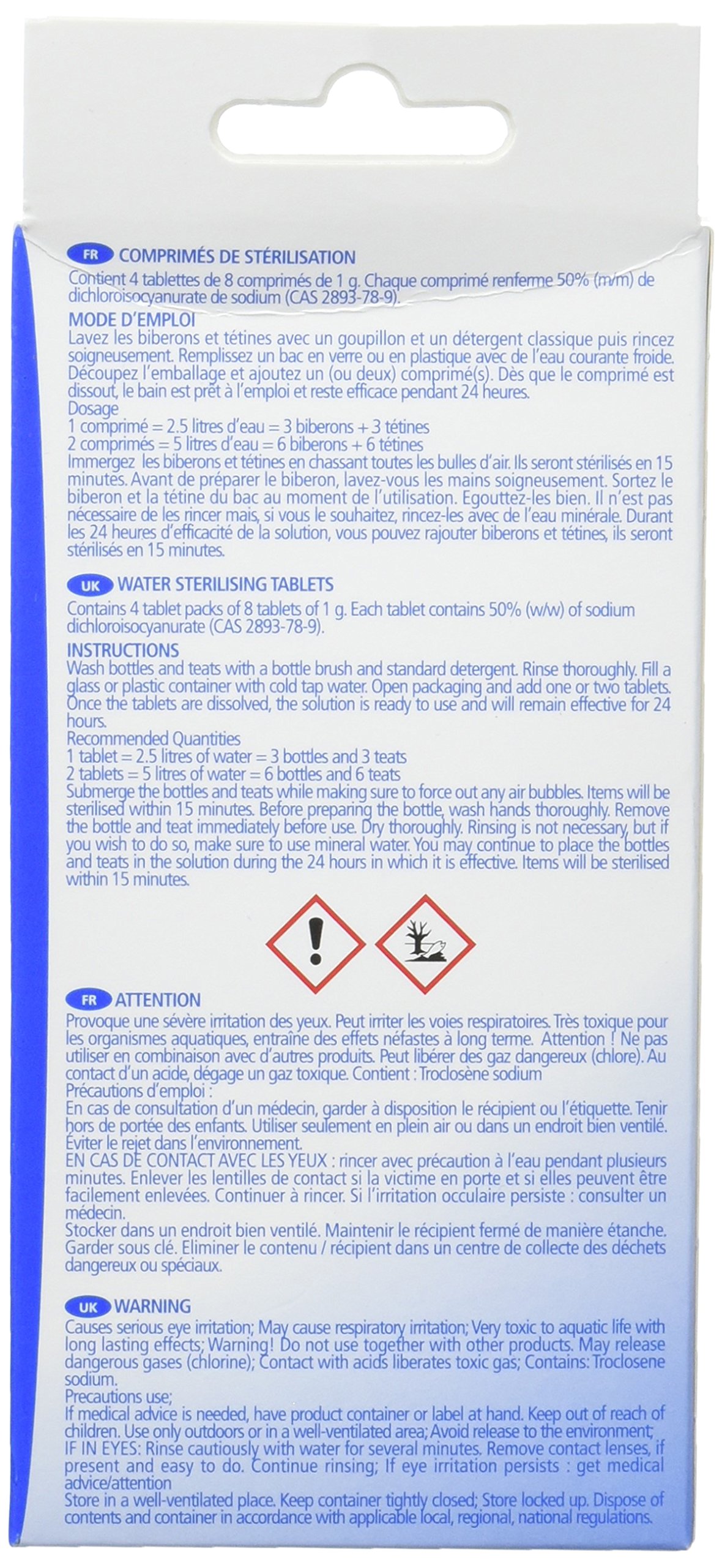 Dodie Comprimés Stérilisation à Froid X32 – Lot De 2 Boîtes (64 Comprimés)