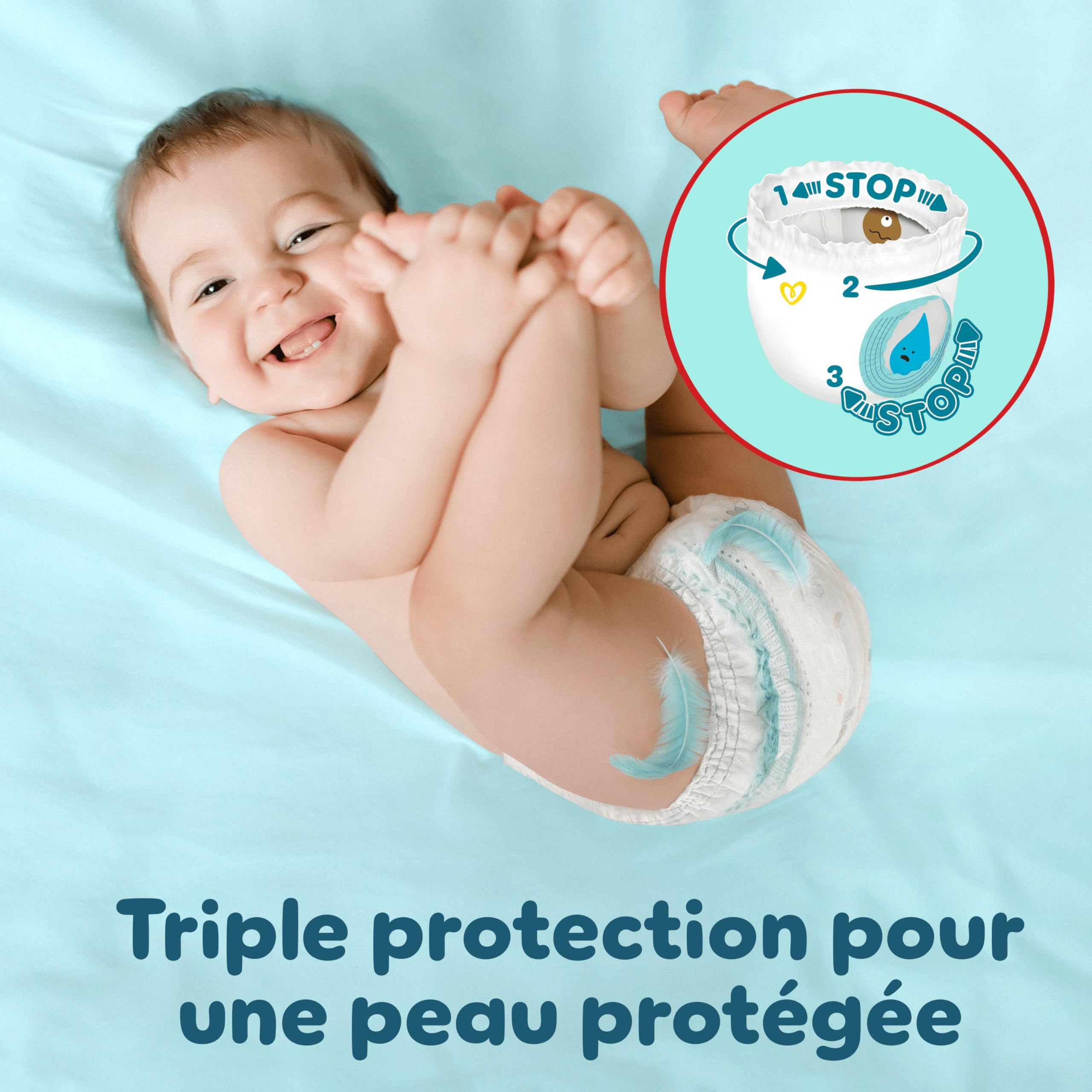 Pampers Premium Protection Pants Couches-Culottes Taille 7 x123 Pack 1 Mois