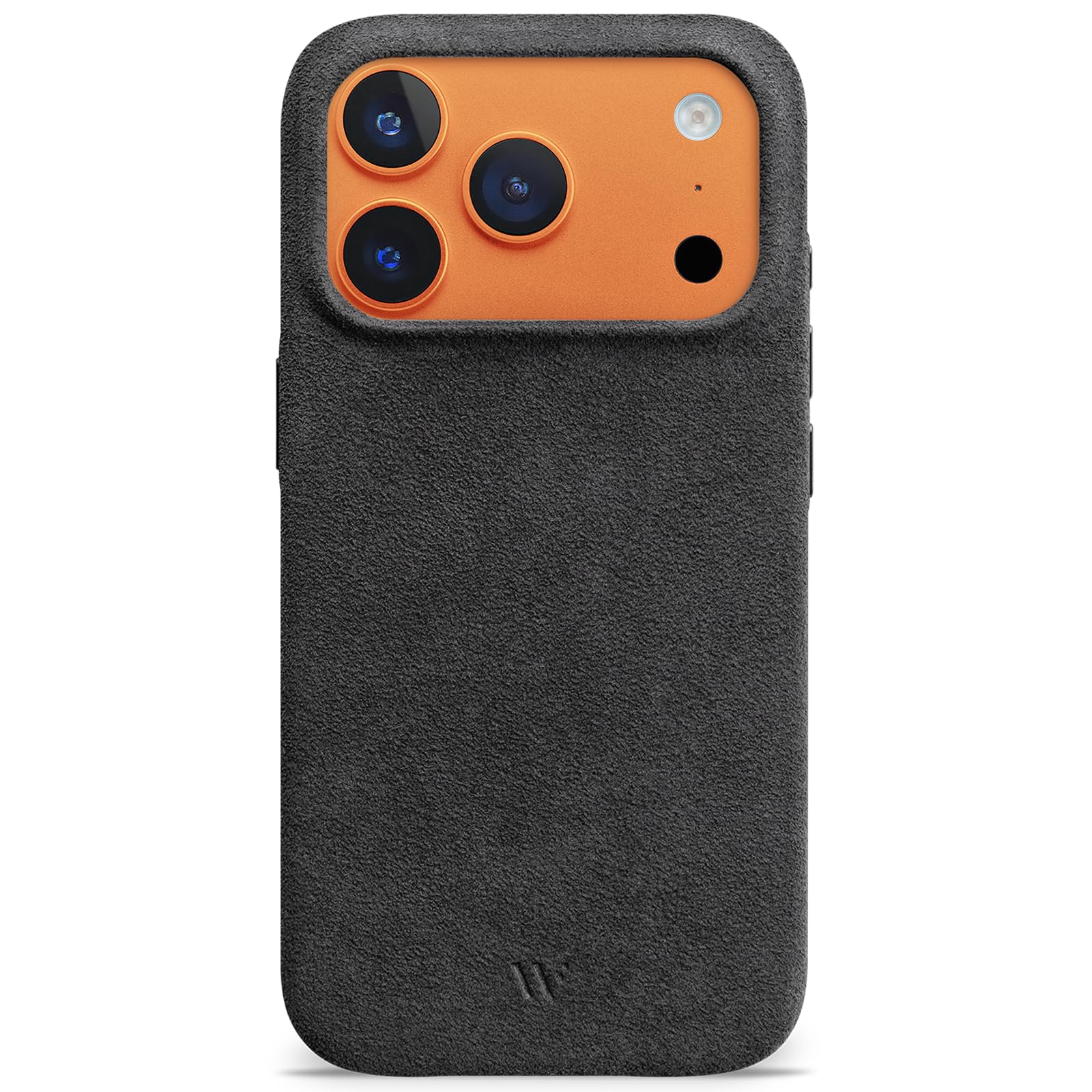 WIIUKA Funda para iPhone 17 Pro Max, original de Alcantara, hecha a mano, protección de 360°, extrafina, de primera calidad, funda para teléfono móvil Qi, alternativa de piel, skiin VL Alcantara