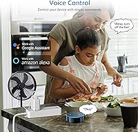 Vista 5 de TESSAN - Protector de sobretensiones inteligente 900J, cable de extensión Wifi con 3 tomas de corriente controladas individualmente a distancia