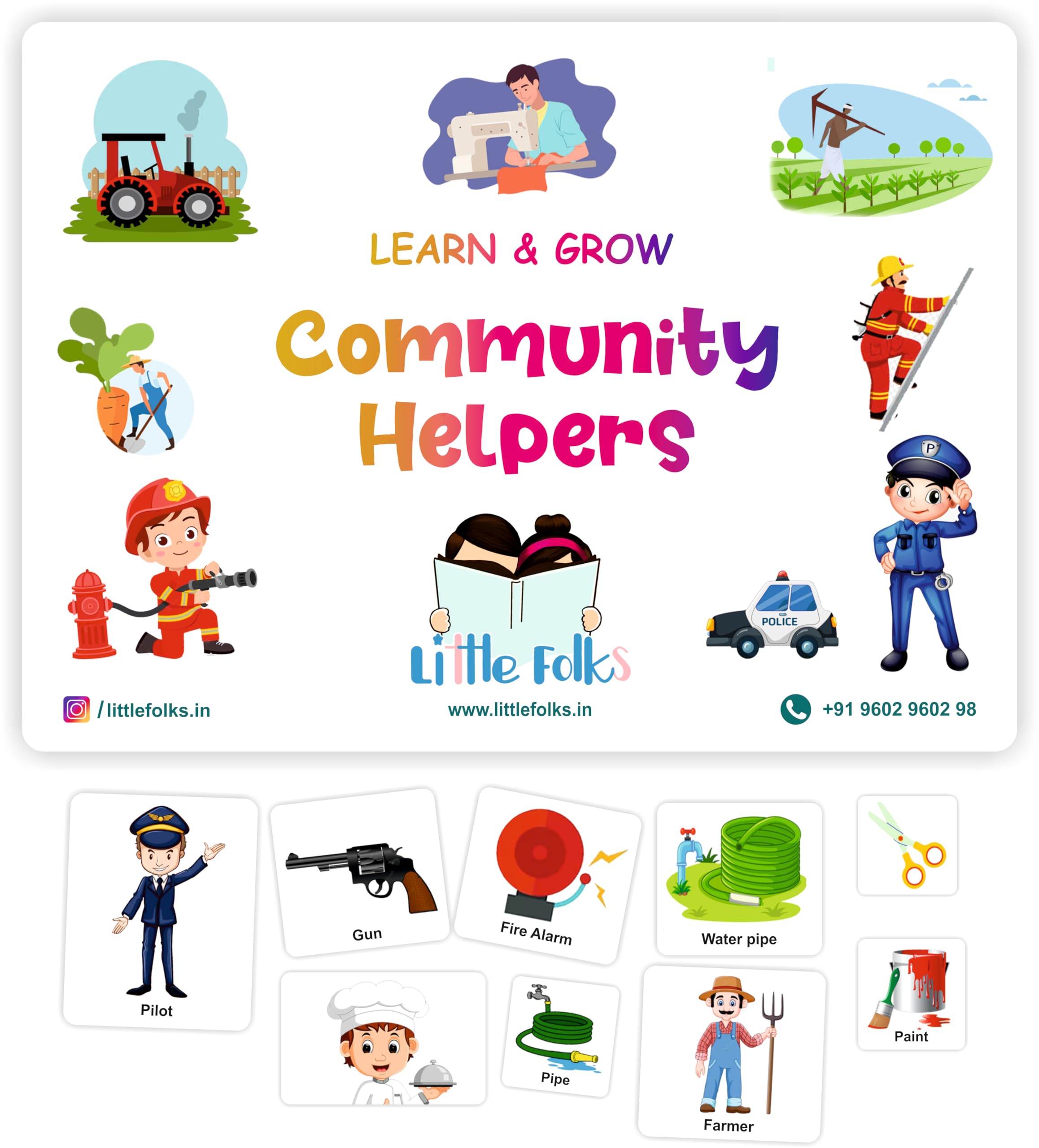 LITTLEFOLKS Kids Activity Binders | Montessori Educational Velcro Book for Skill-Building | Preschool Learning for Toddlers | Durable, Non-Tearable Gift for Boys & Girls Ages 2-6 | Play & Learn (B0CB5NZQ42) Amazon Price History, Amazon Price Tracker