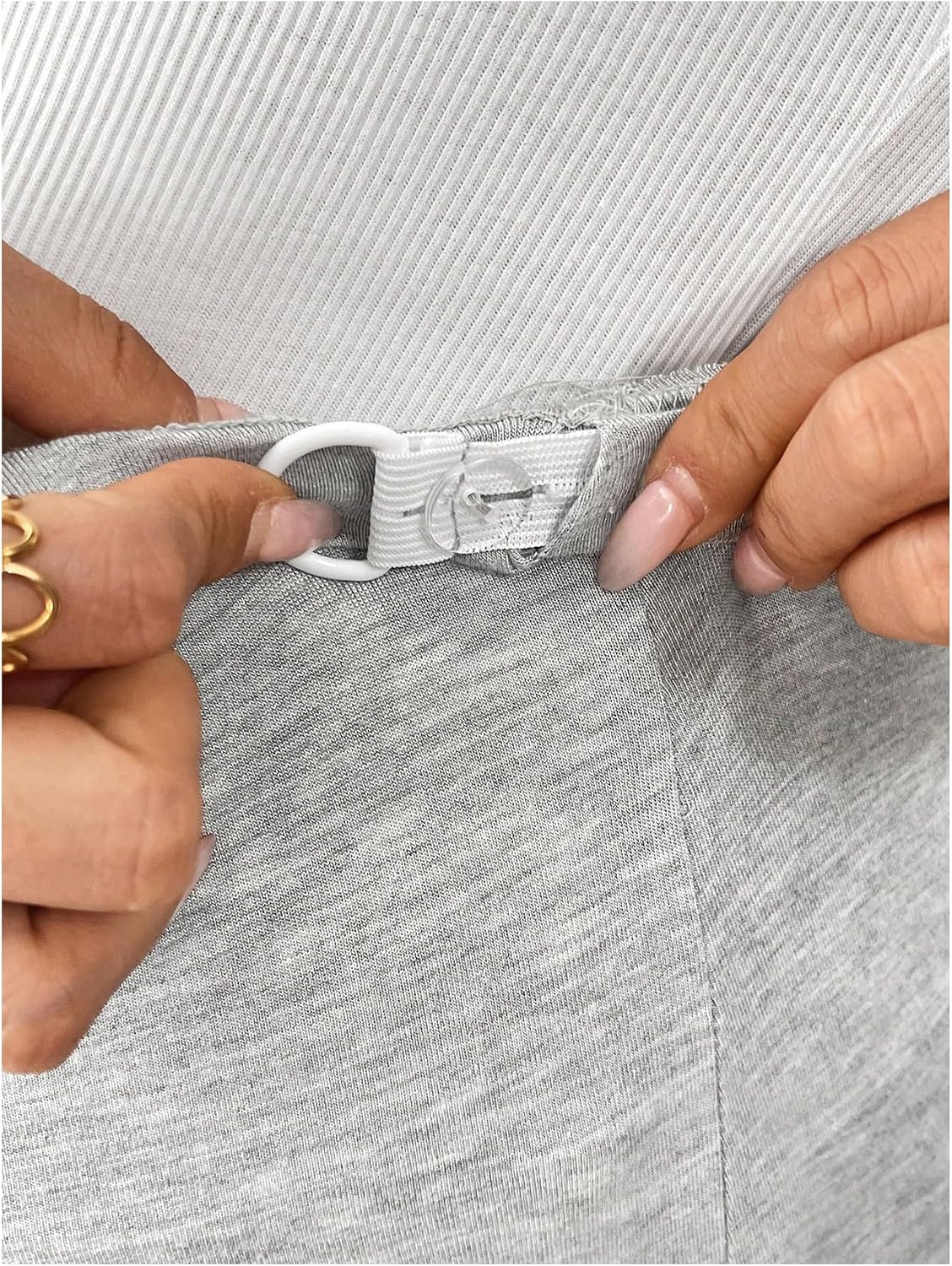 MakeMeChic Women's Maternity Pants Over The Belly Elastic Waist Pregnancy Jogger Sweatpants